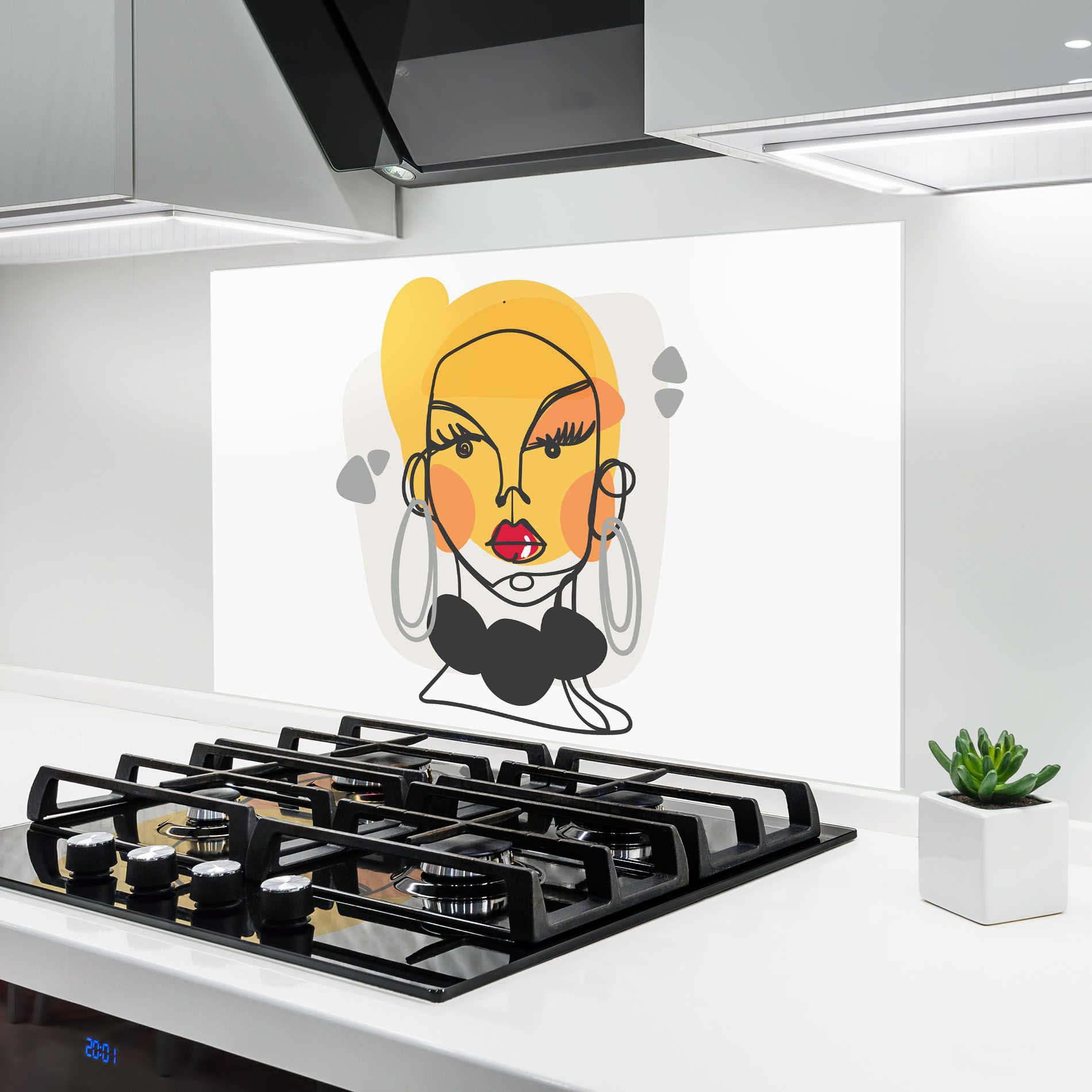 Abstract Blonde Face mockup 6