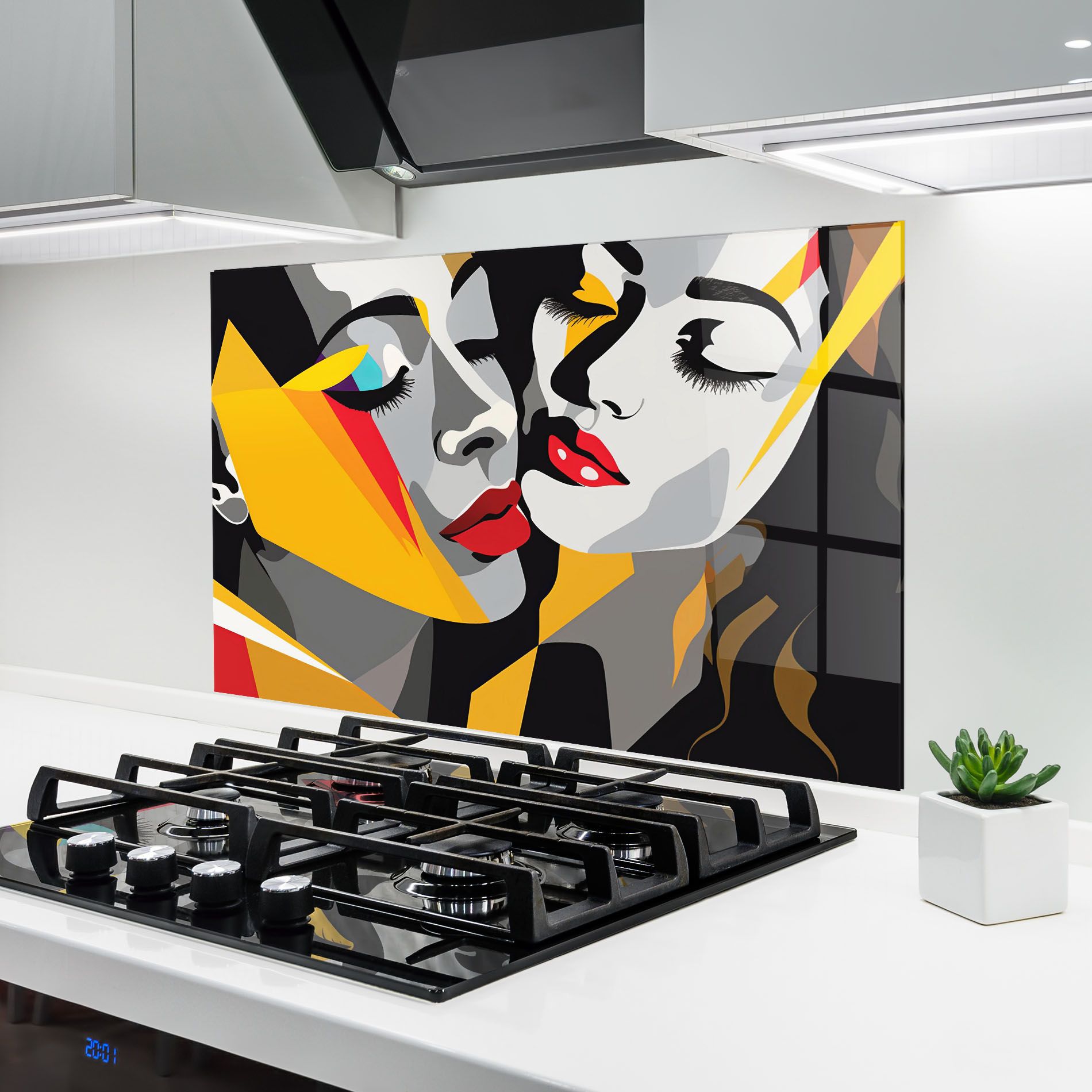 Grey Yellow Women mockup 6