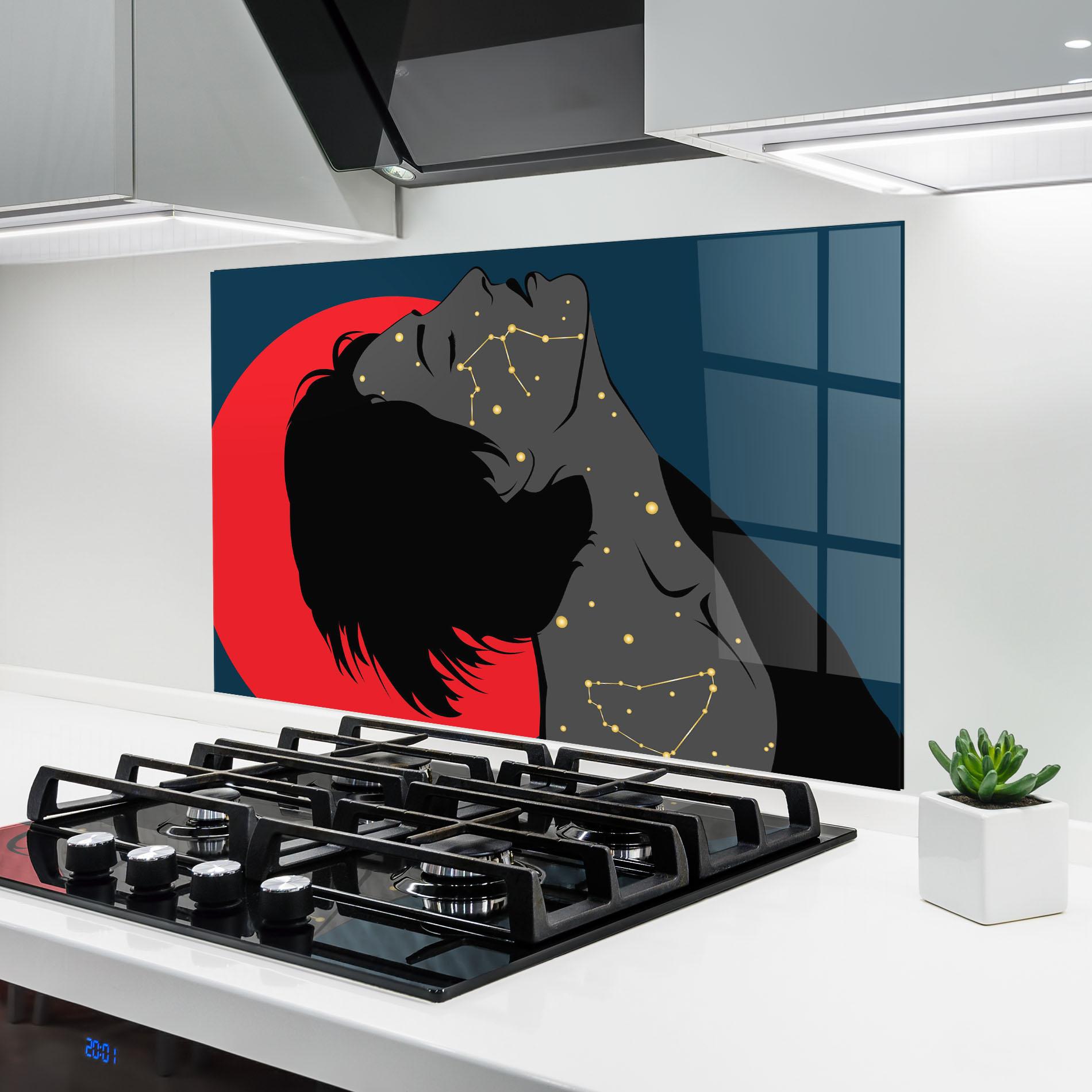 Panou Sticla Bucatarie Woman Galaxy mockup 6