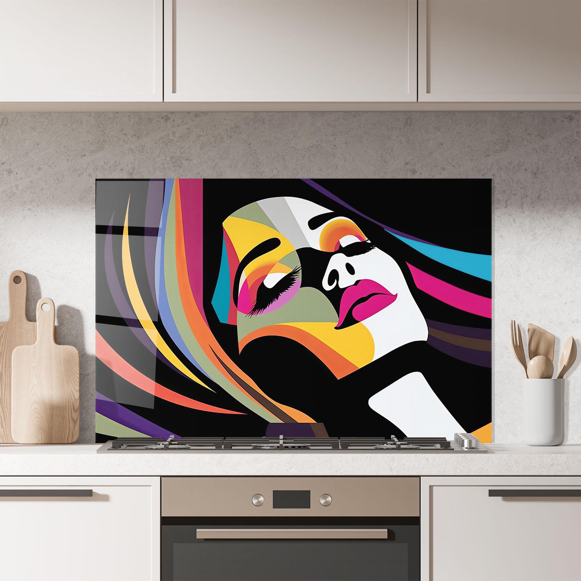 Panou Sticla Bucatarie Mesmerizing Dream mockup 7