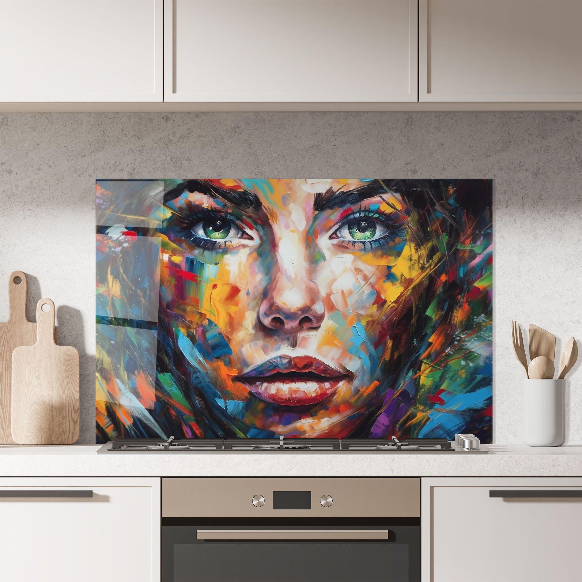 Vibrant Color Woman Paint mockup 7