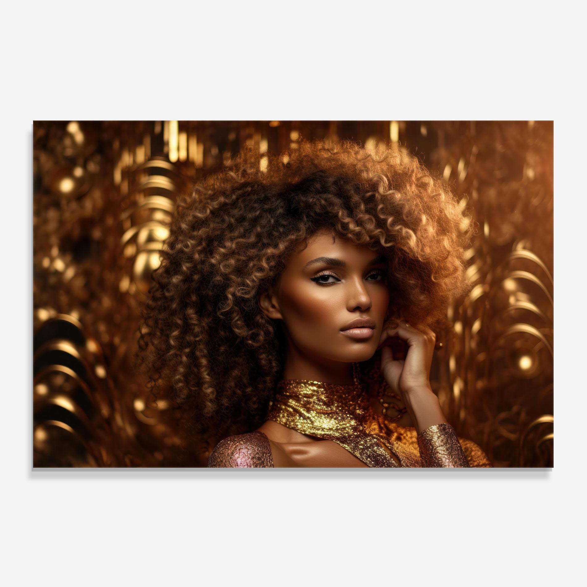 Panou Sticla Bucatarie Radiant Bronze Goddess mockup 0