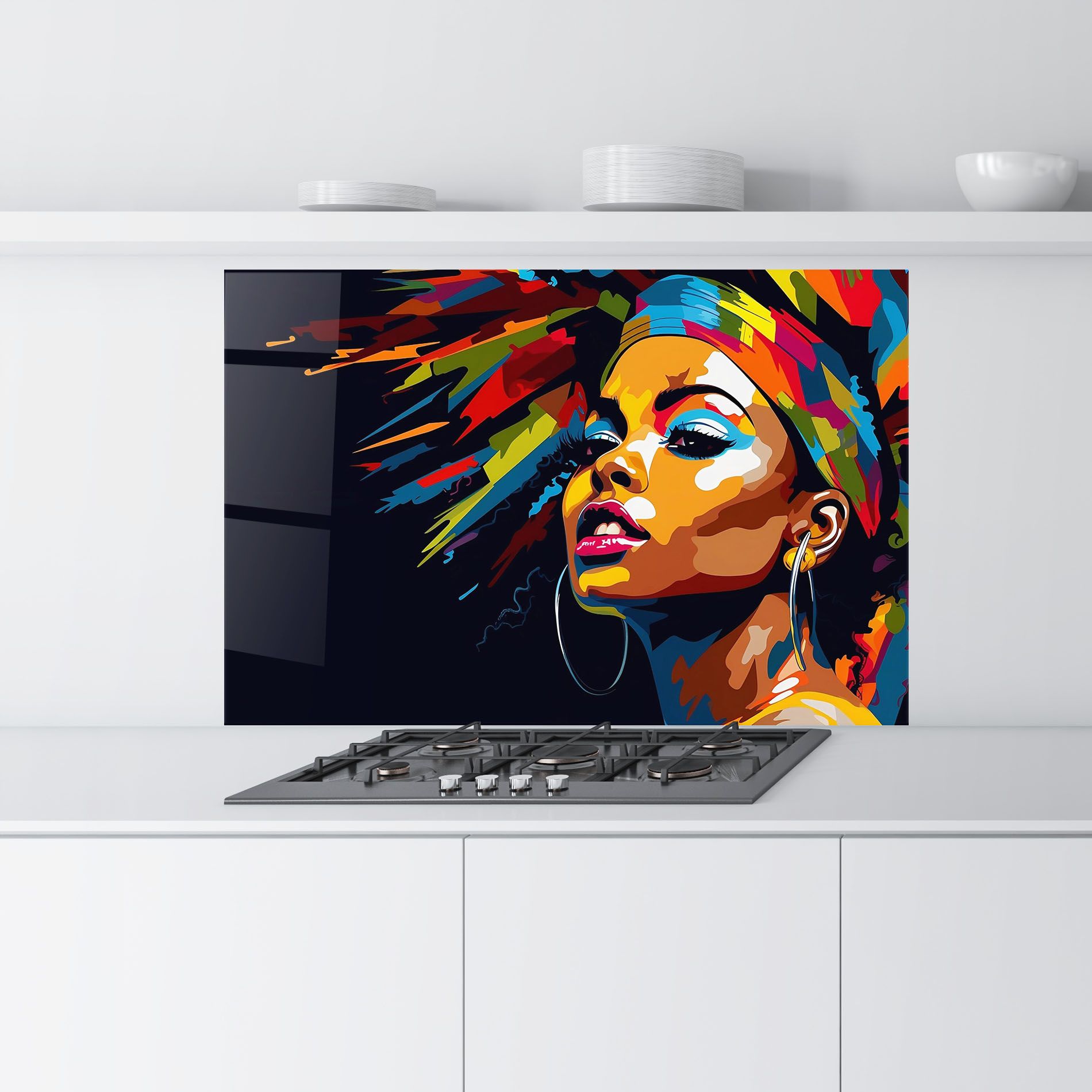 African Woman Portrait mockup 9