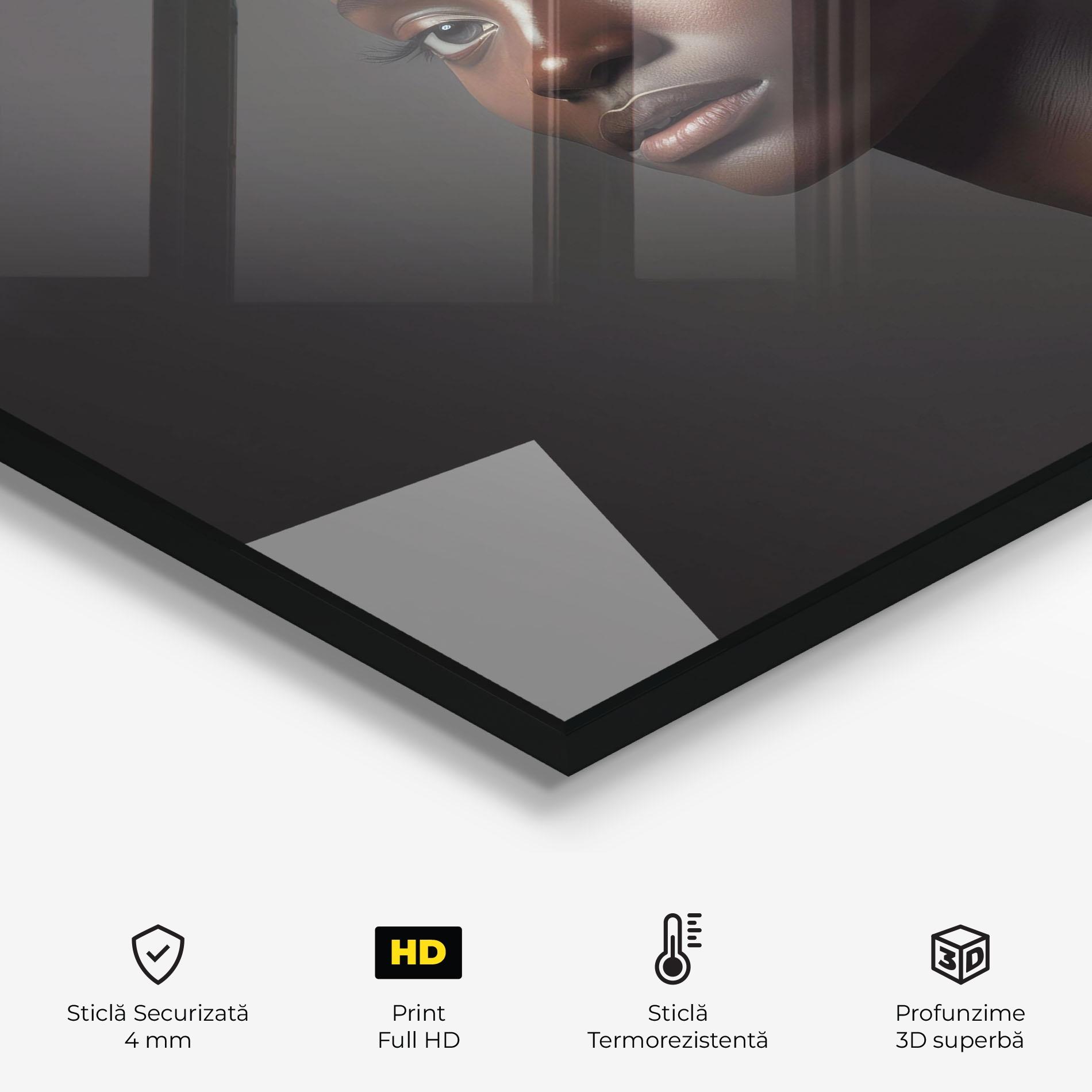 Panou Sticla Bucatarie African Natural Makeup mockup 2