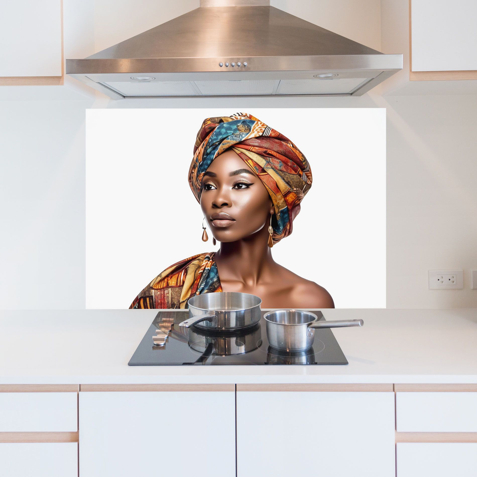 African Woman Turban mockup 5