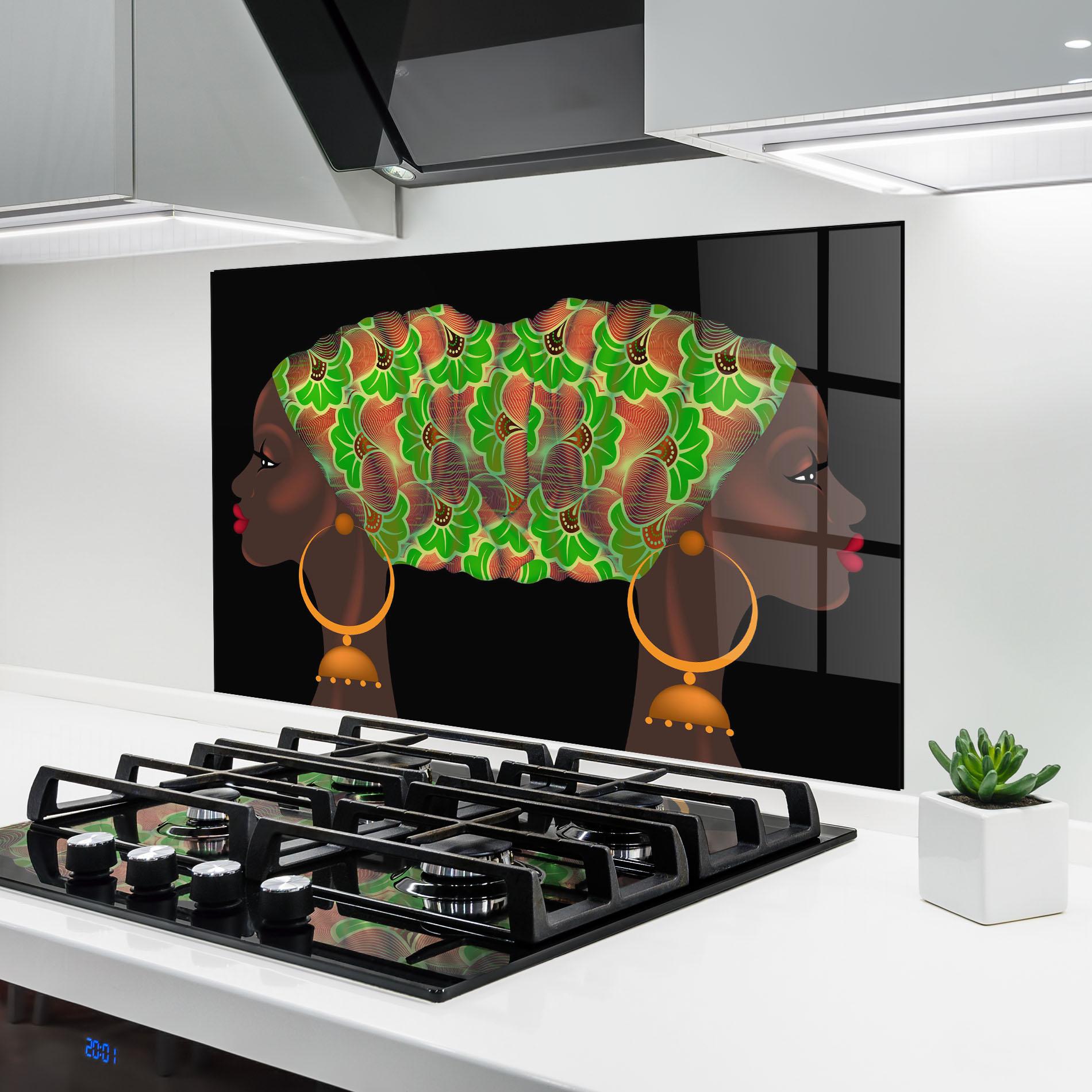 Panou Sticla Bucatarie Ankara Headwrap mockup 6