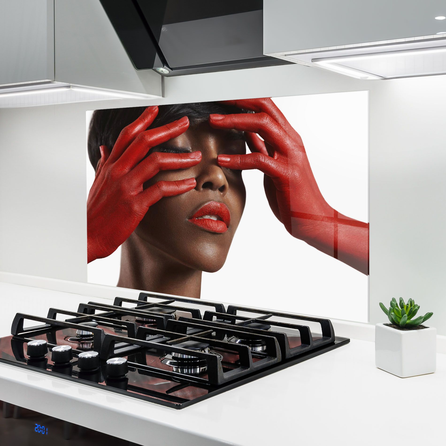 Red Hands Woman mockup 6