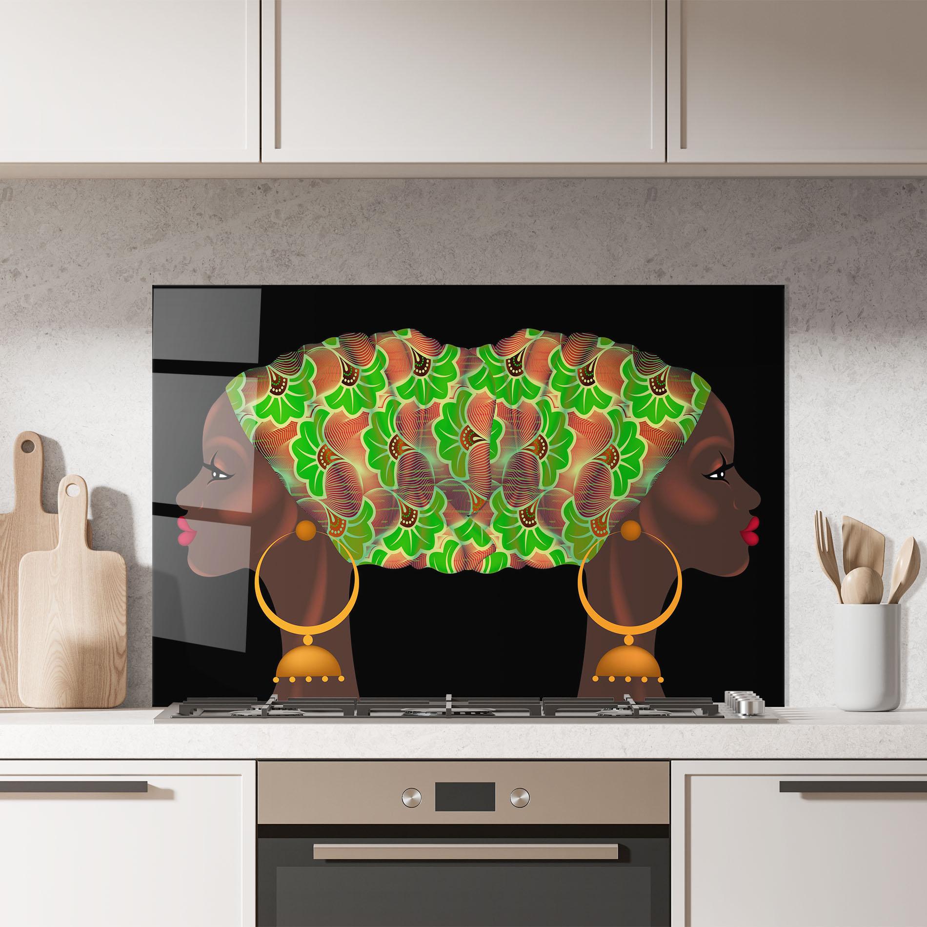 Panou Sticla Bucatarie Ankara Headwrap mockup 7