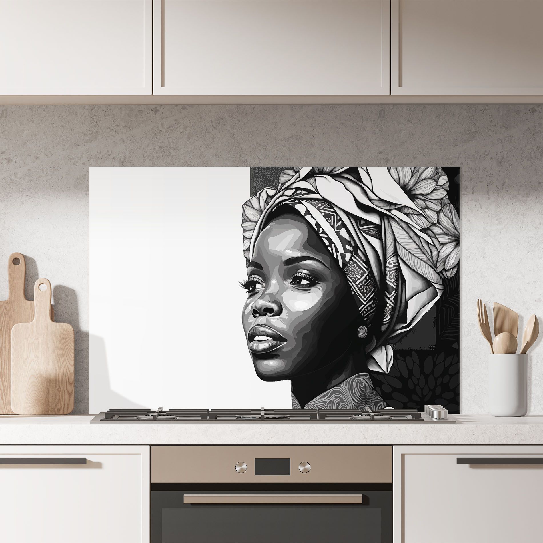 Pretty African Woman mockup 7
