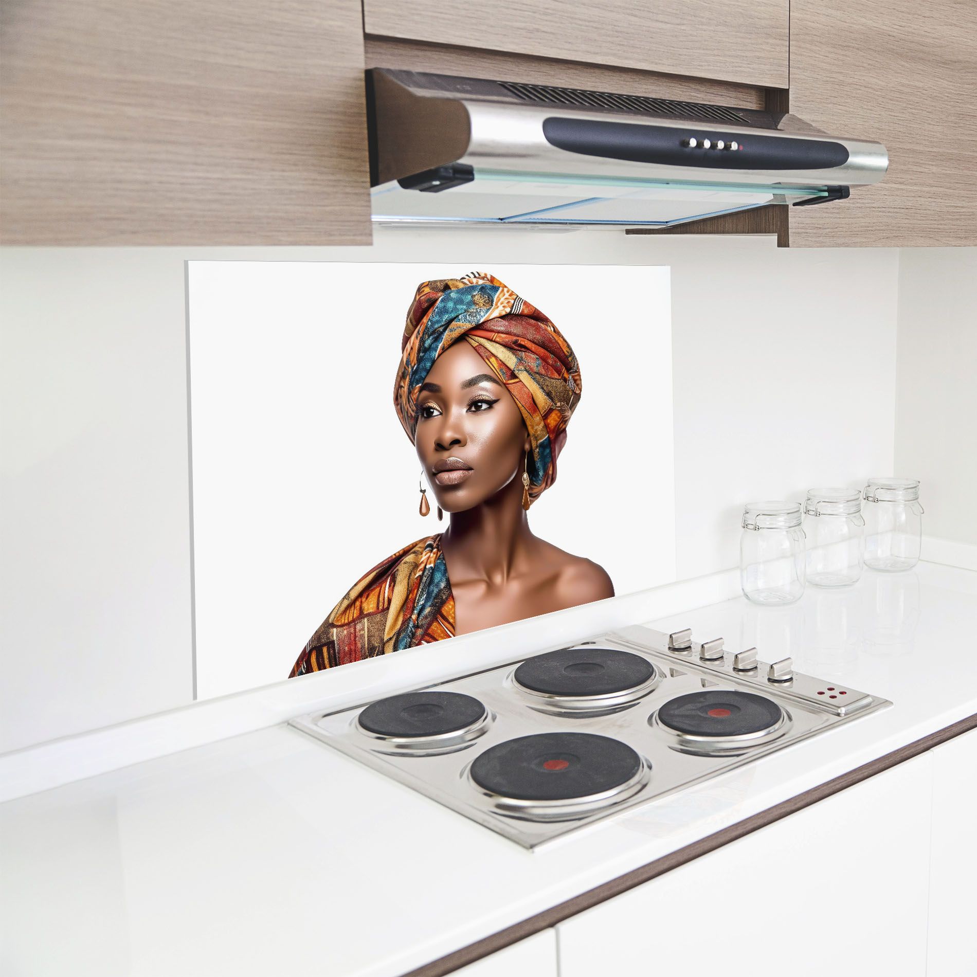 African Woman Turban mockup 8