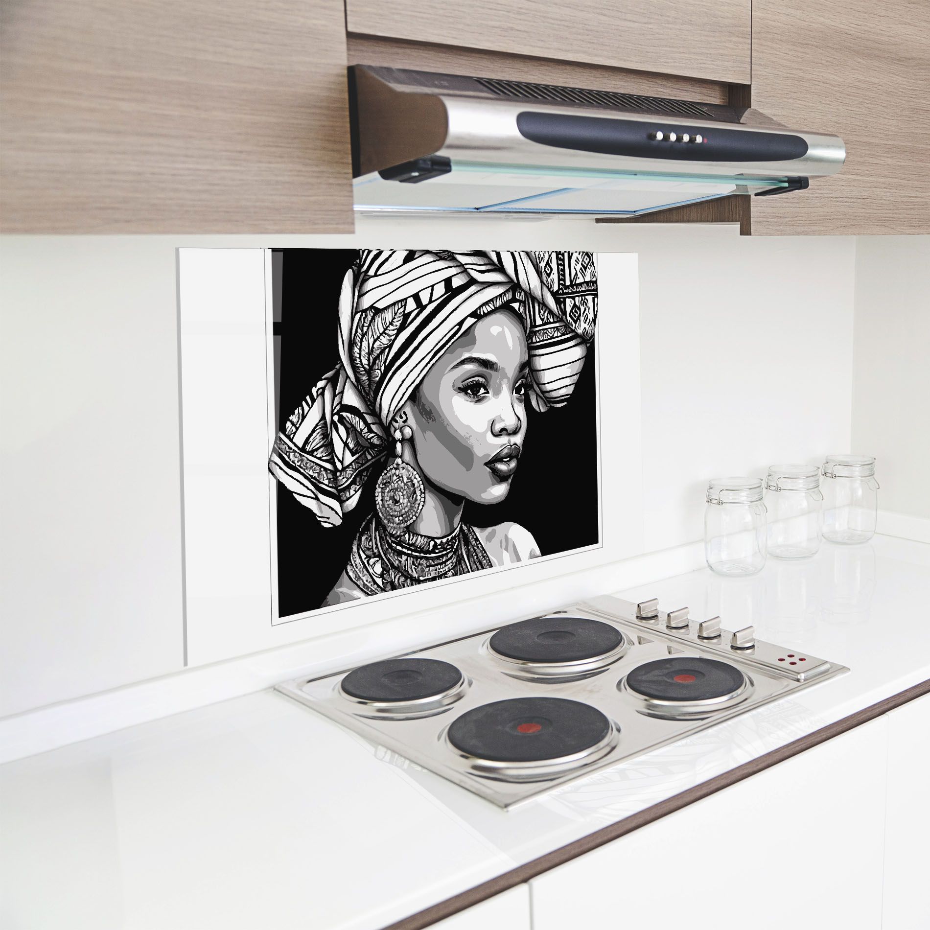 Beautiful African Lady mockup 8