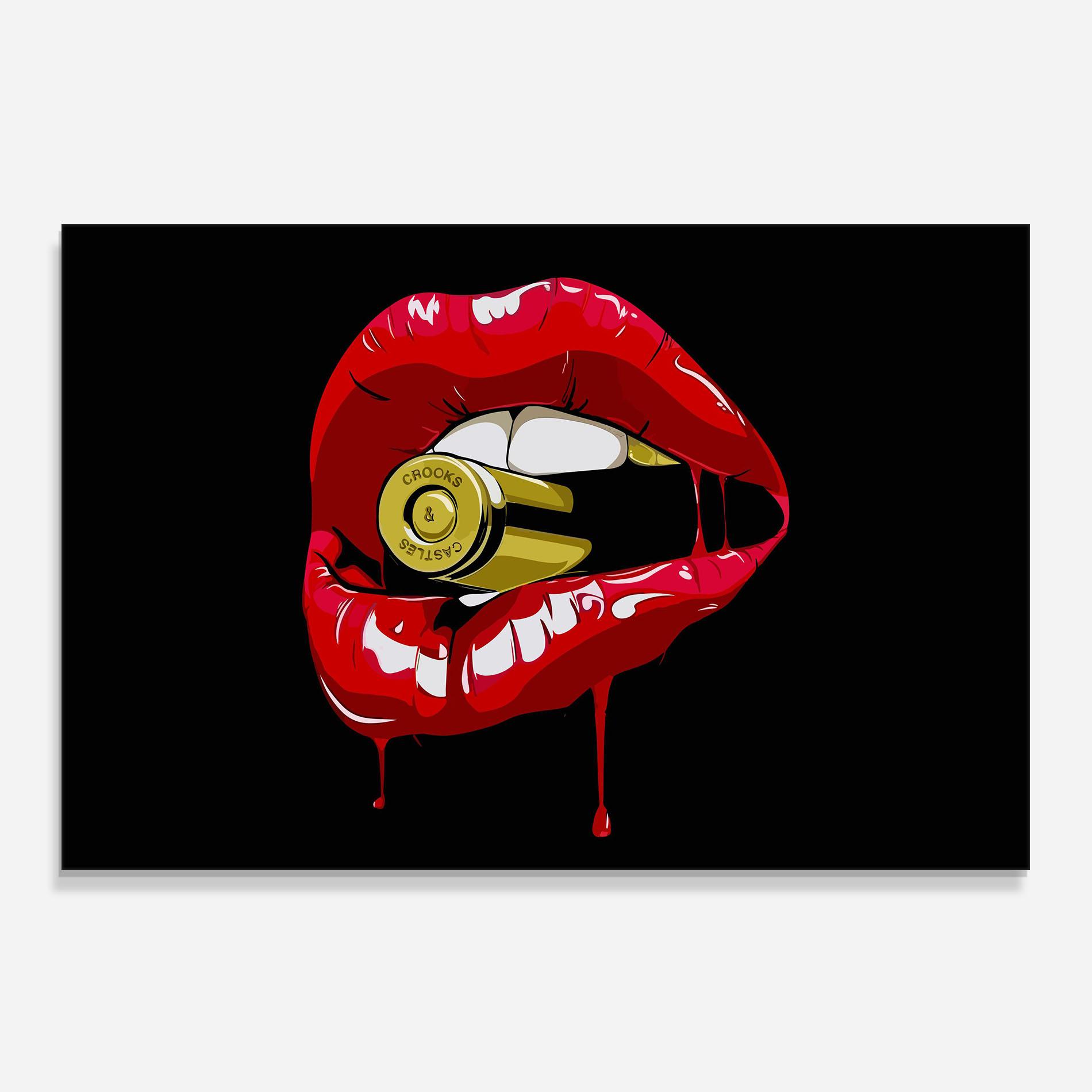 Panou Sticla Bucatarie Bullet Lips mockup 0