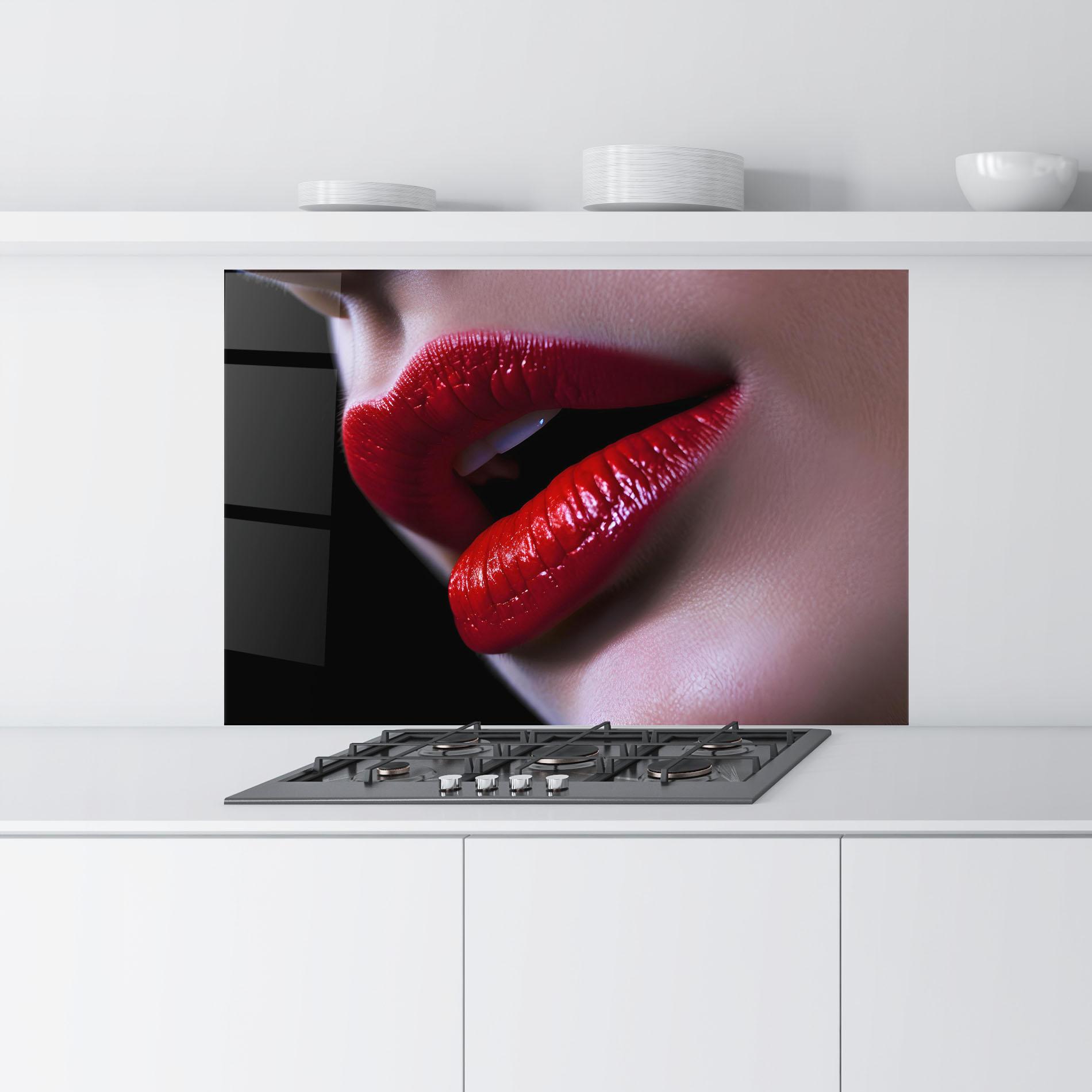 Panou Sticla Bucatarie Close Up Woman mockup 9