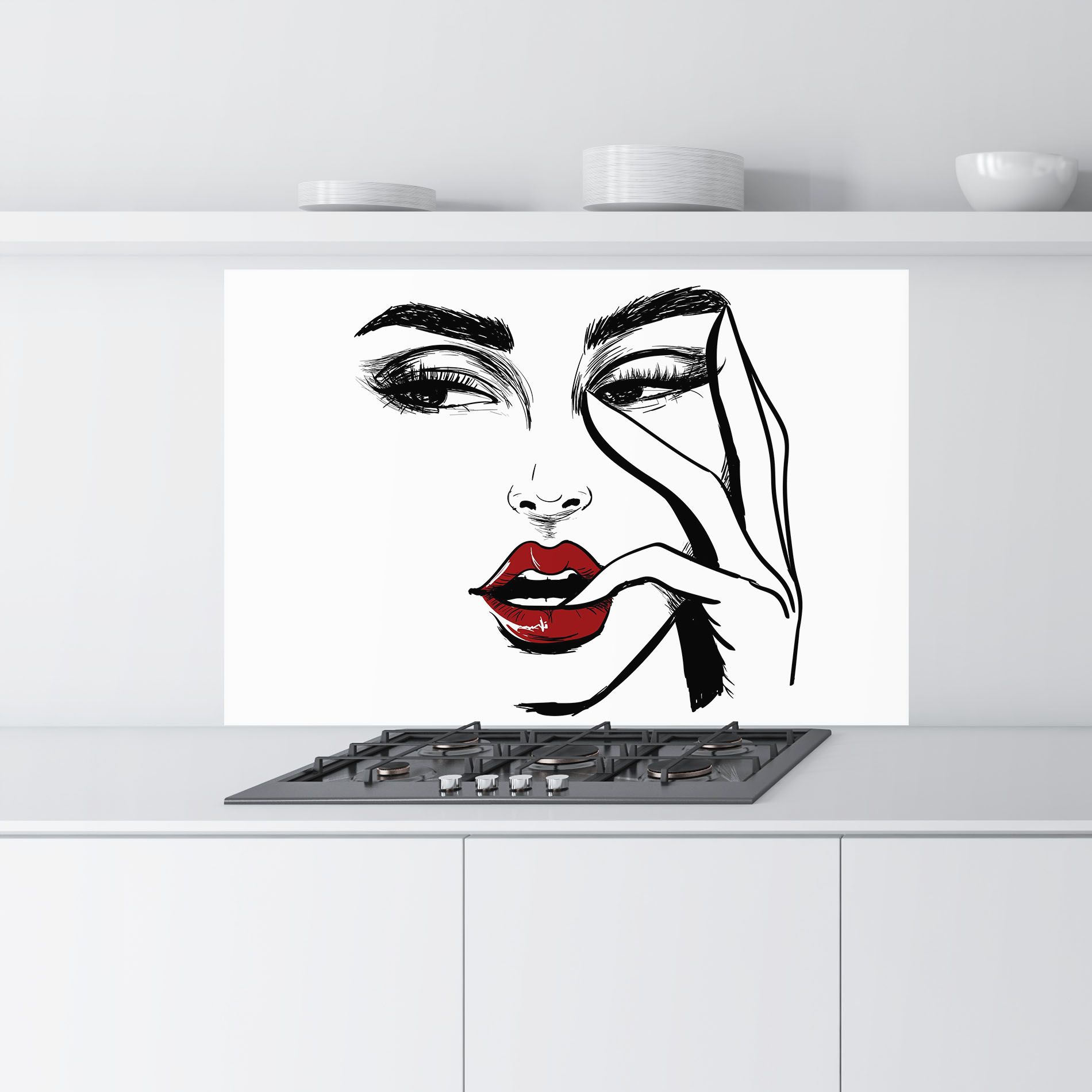 Red Lips Looking mockup 9