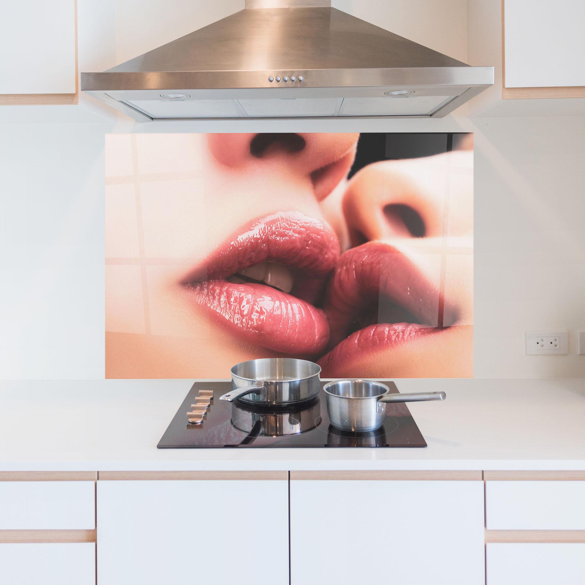 Panou Sticla Bucatarie Beautiful Lips mockup 5