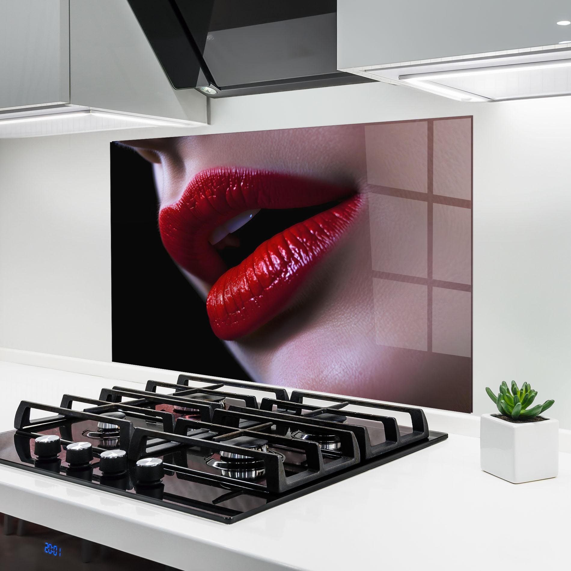 Panou Sticla Bucatarie Close Up Woman mockup 6