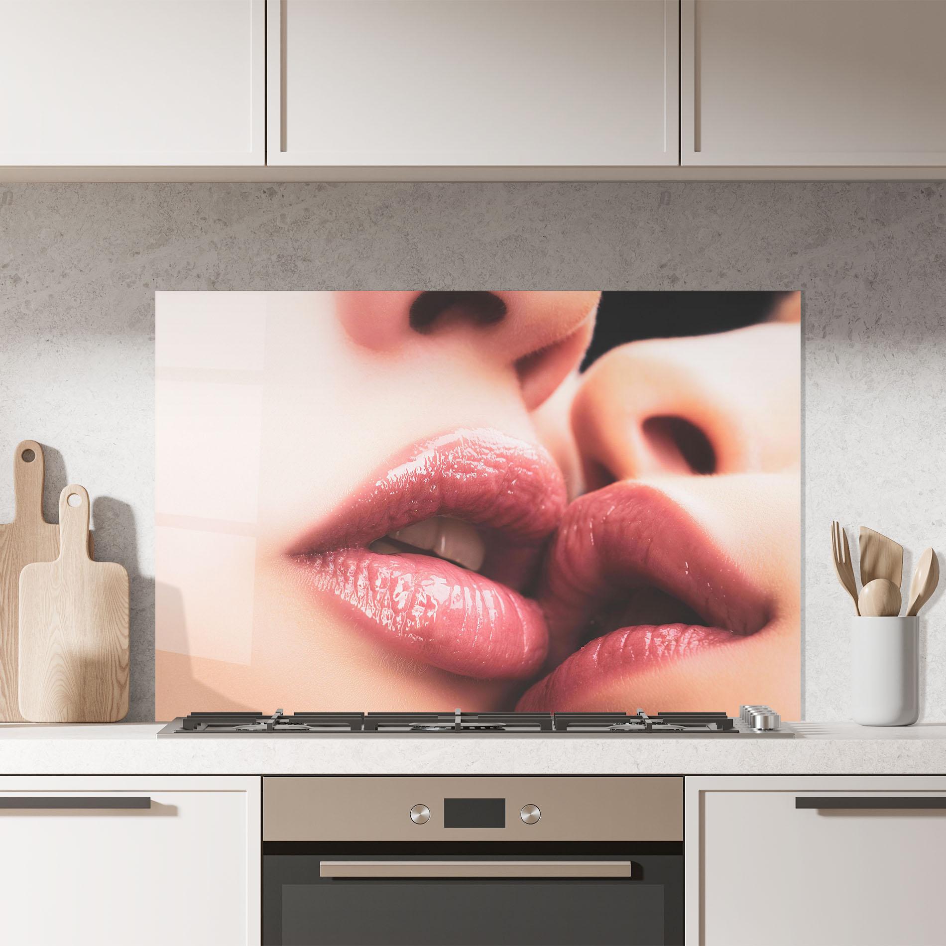 Panou Sticla Bucatarie Beautiful Lips mockup 7