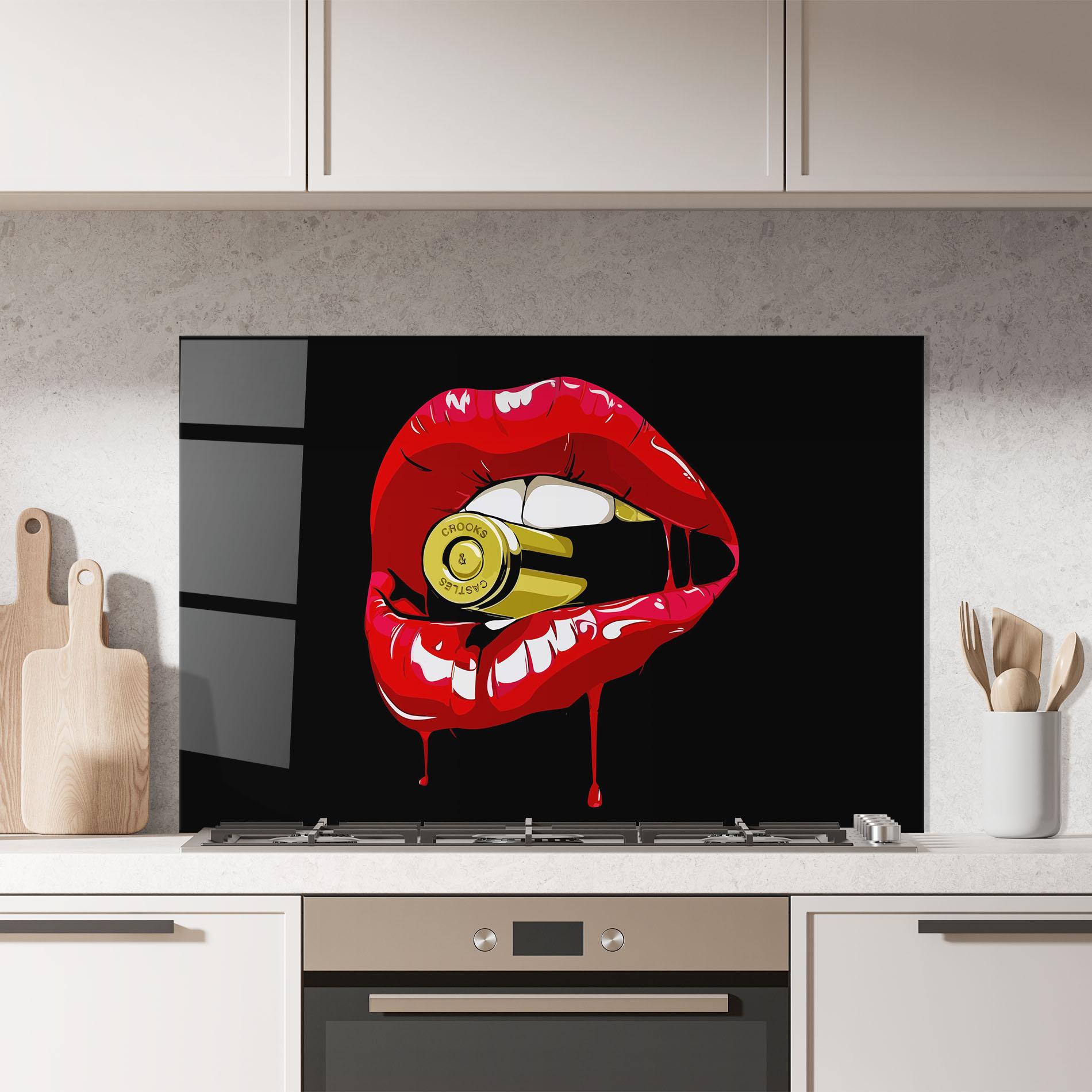 Panou Sticla Bucatarie Bullet Lips mockup 7
