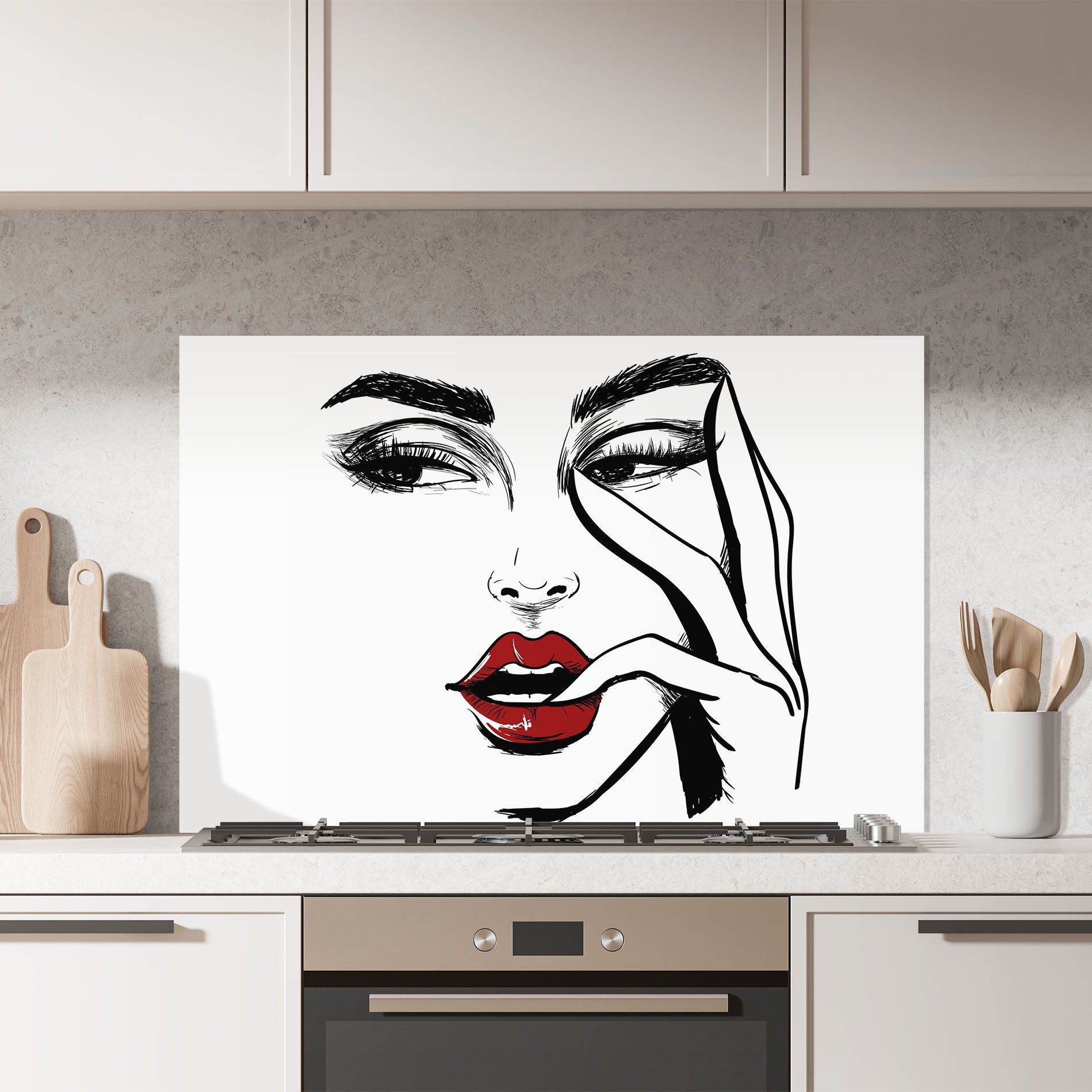 Red Lips Looking mockup 7
