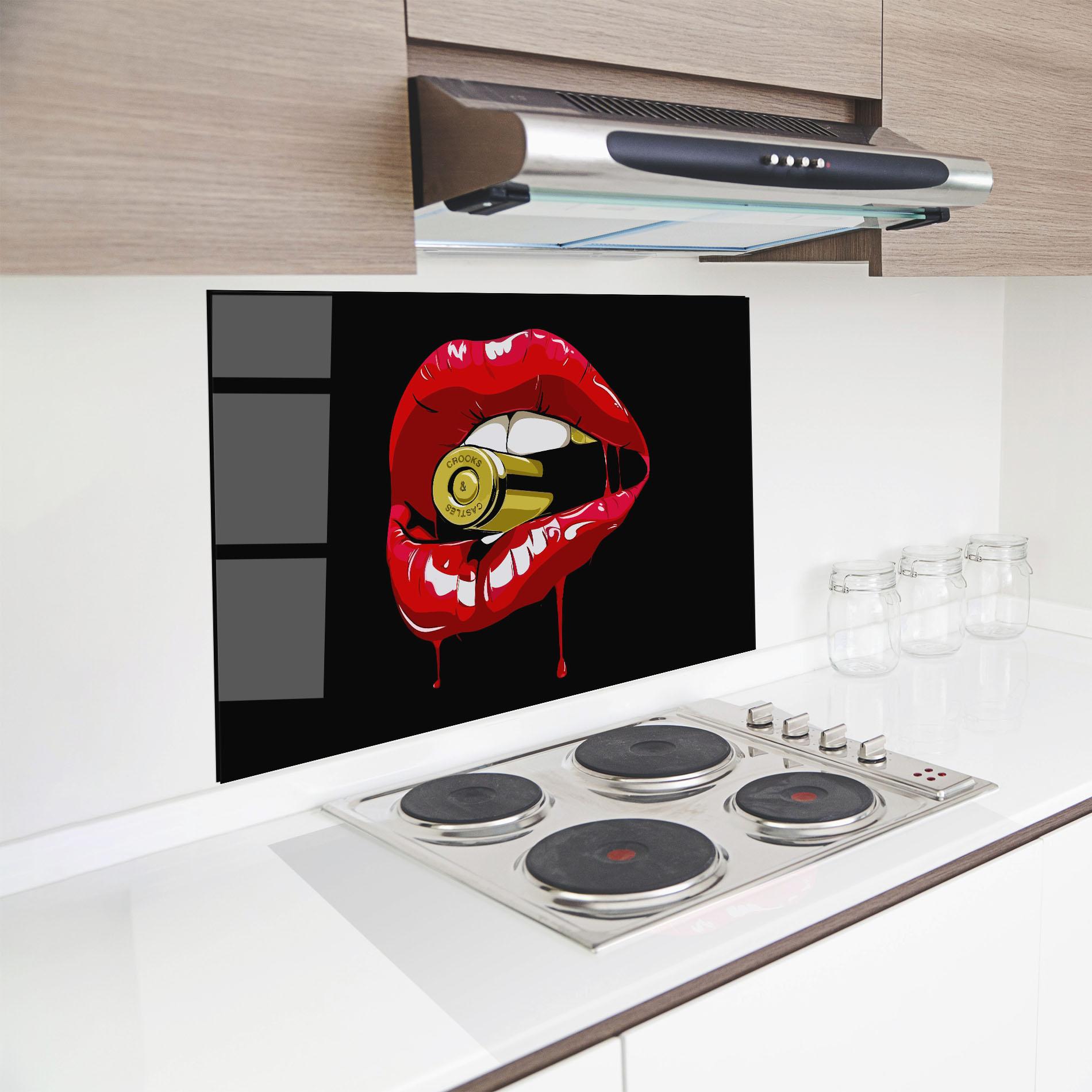Panou Sticla Bucatarie Bullet Lips mockup 8