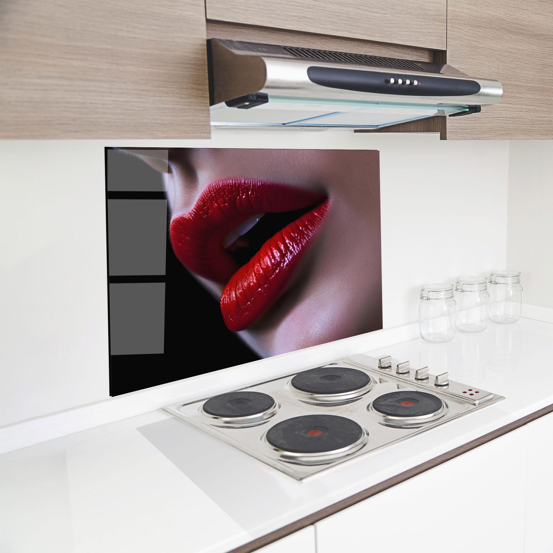 Panou Sticla Bucatarie Close Up Woman mockup 8