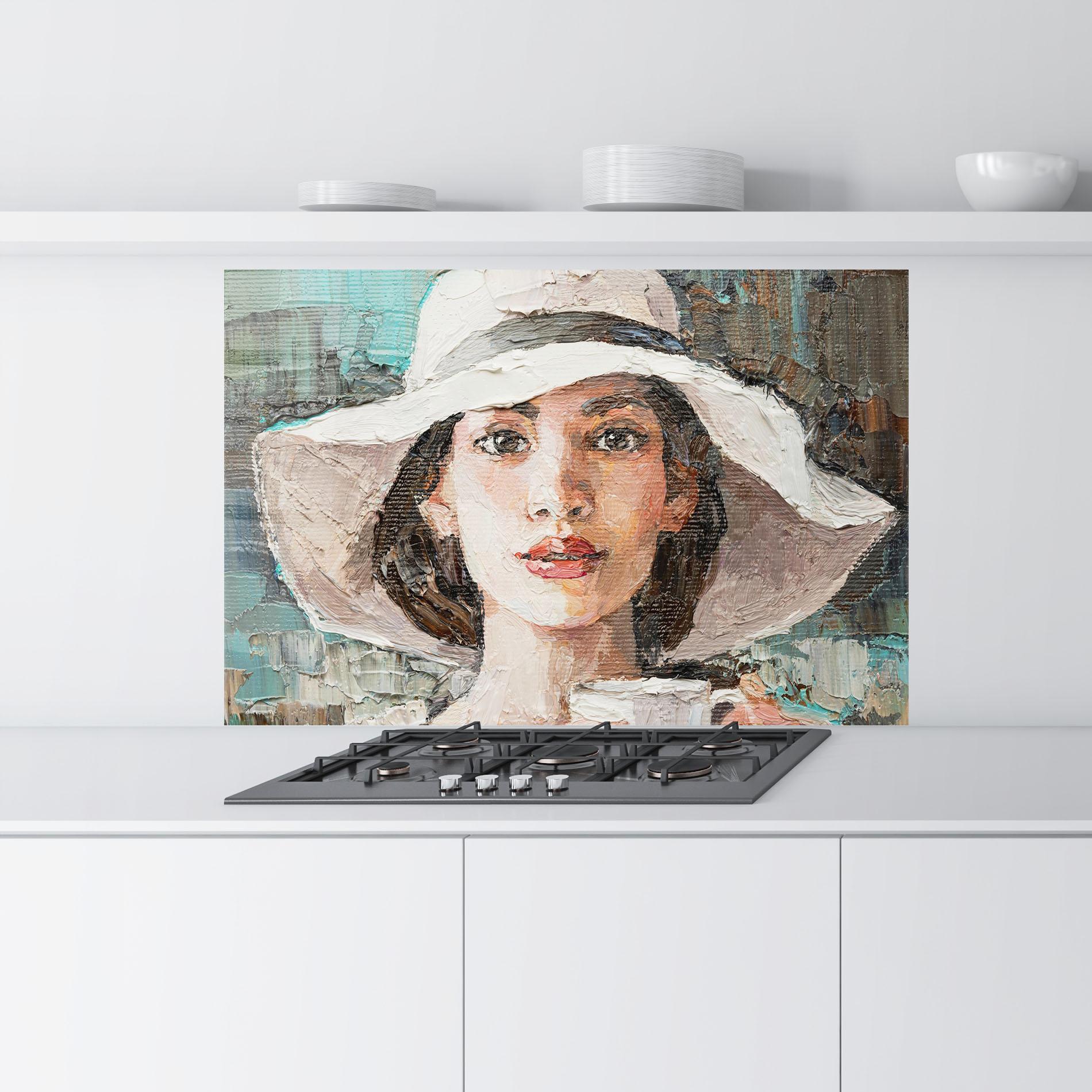 Panou Sticla Bucatarie White Lady mockup 9