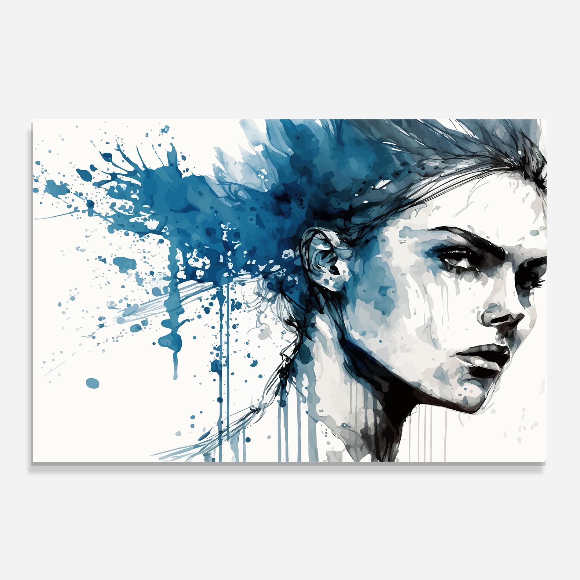 Blue Splash Portrait mockup 0
