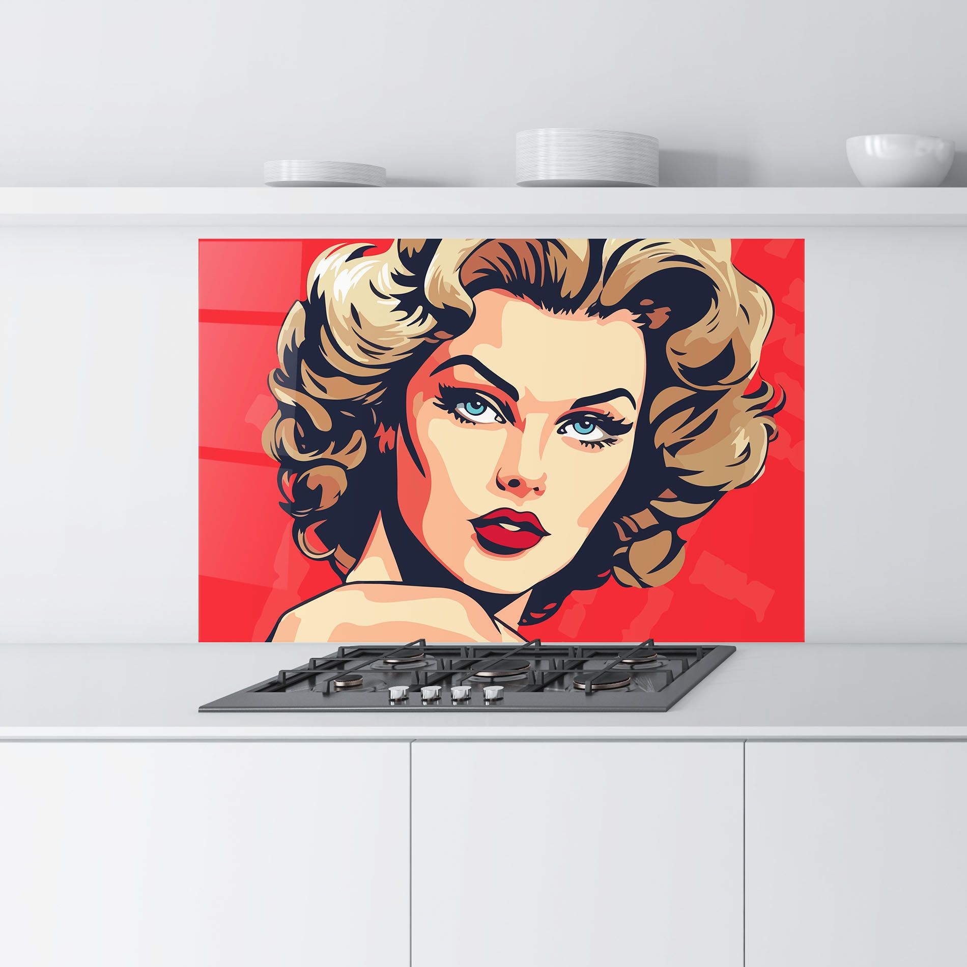 Blue Eyes Portrait mockup 9