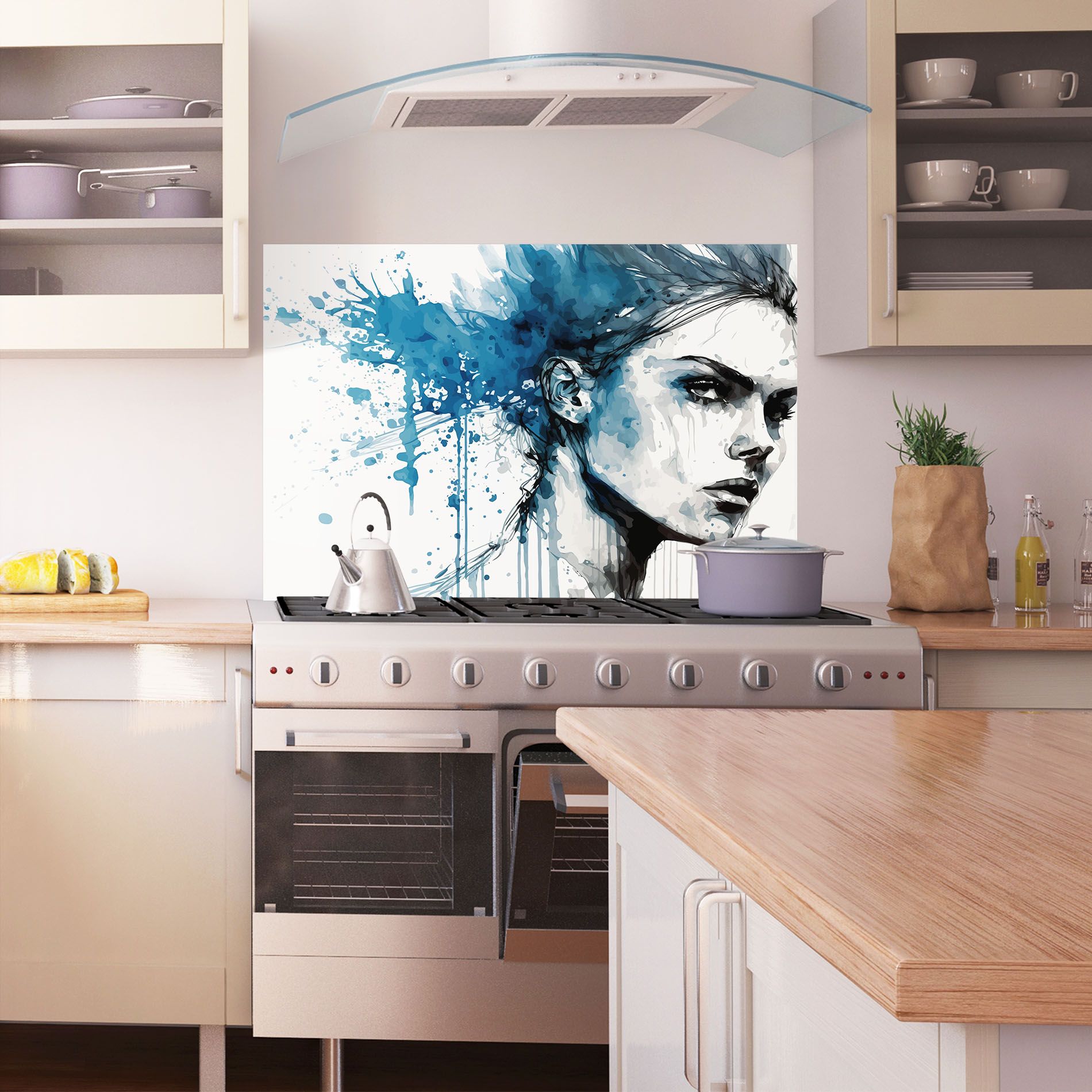 Blue Splash Portrait mockup 1