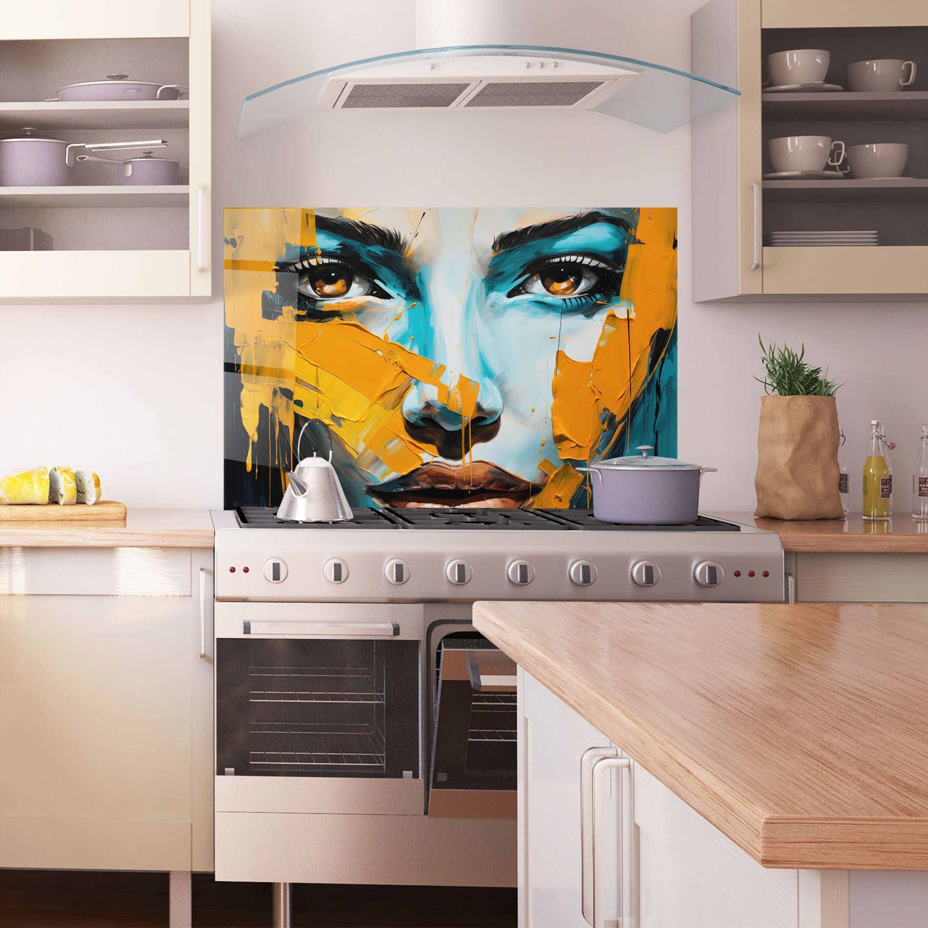 Orange Paint Portrait mockup 1