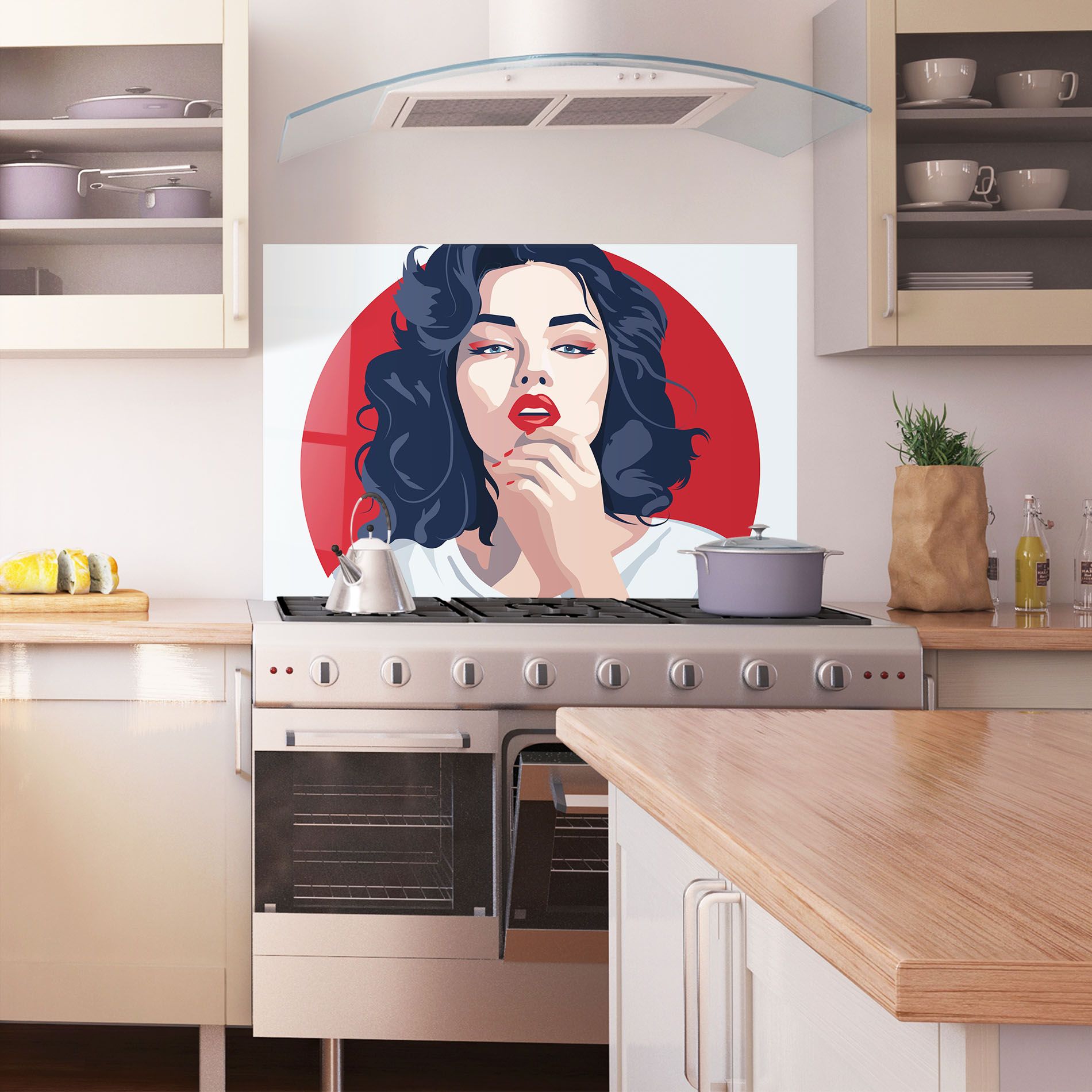 Red Lips Portrait mockup 1