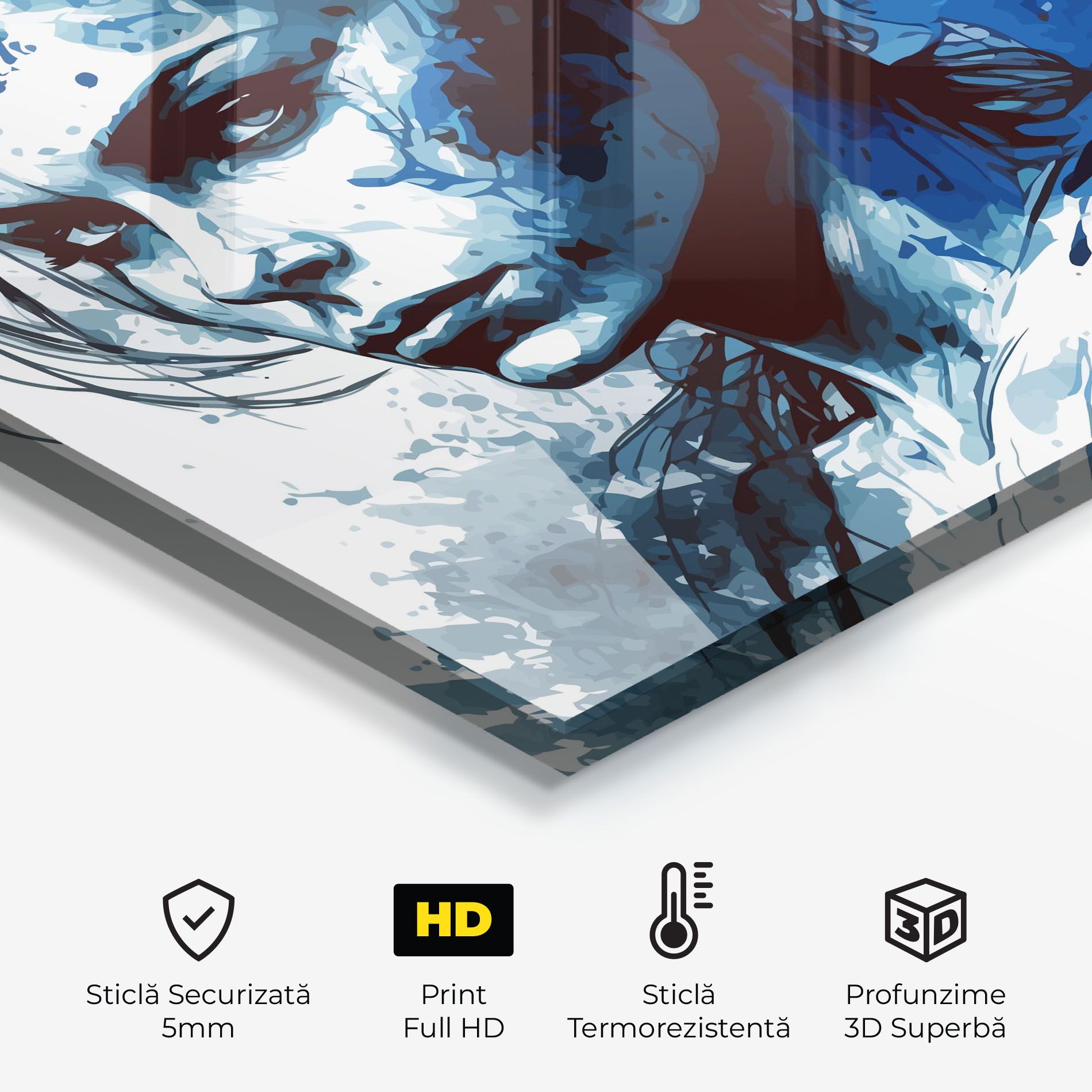 Portrait Blue Woman mockup 2