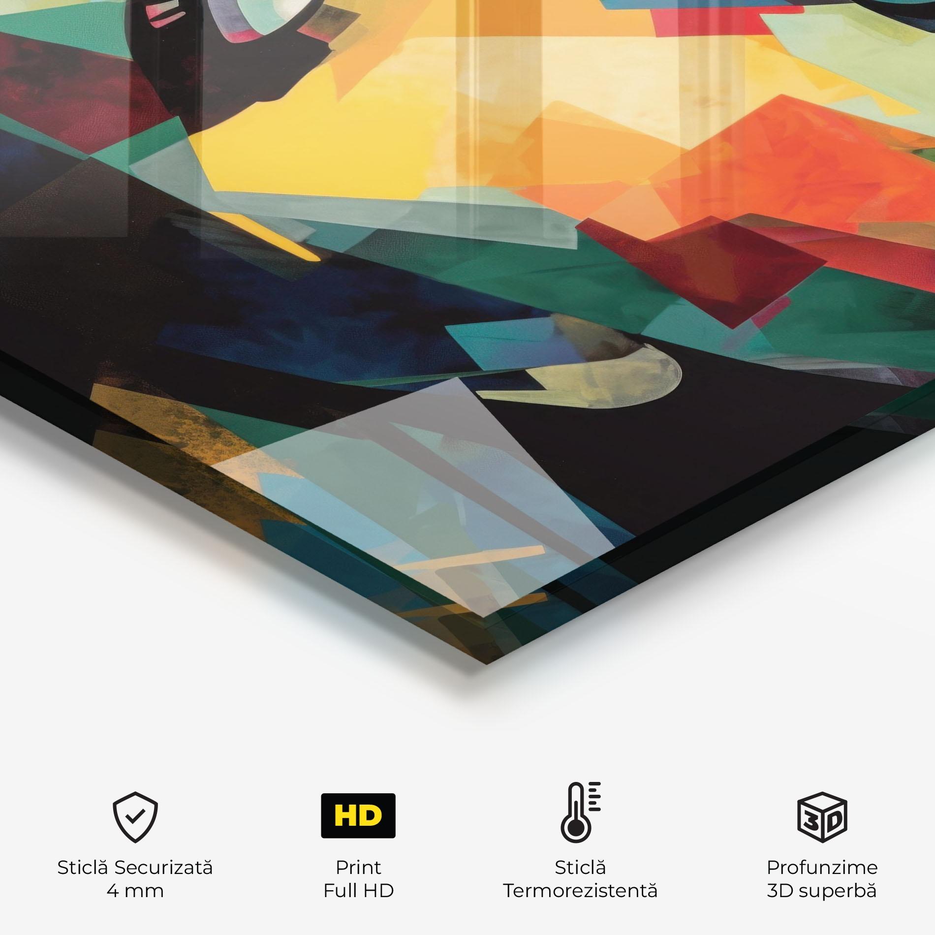 Panou Sticla Bucatarie Neoexpressionism mockup 2