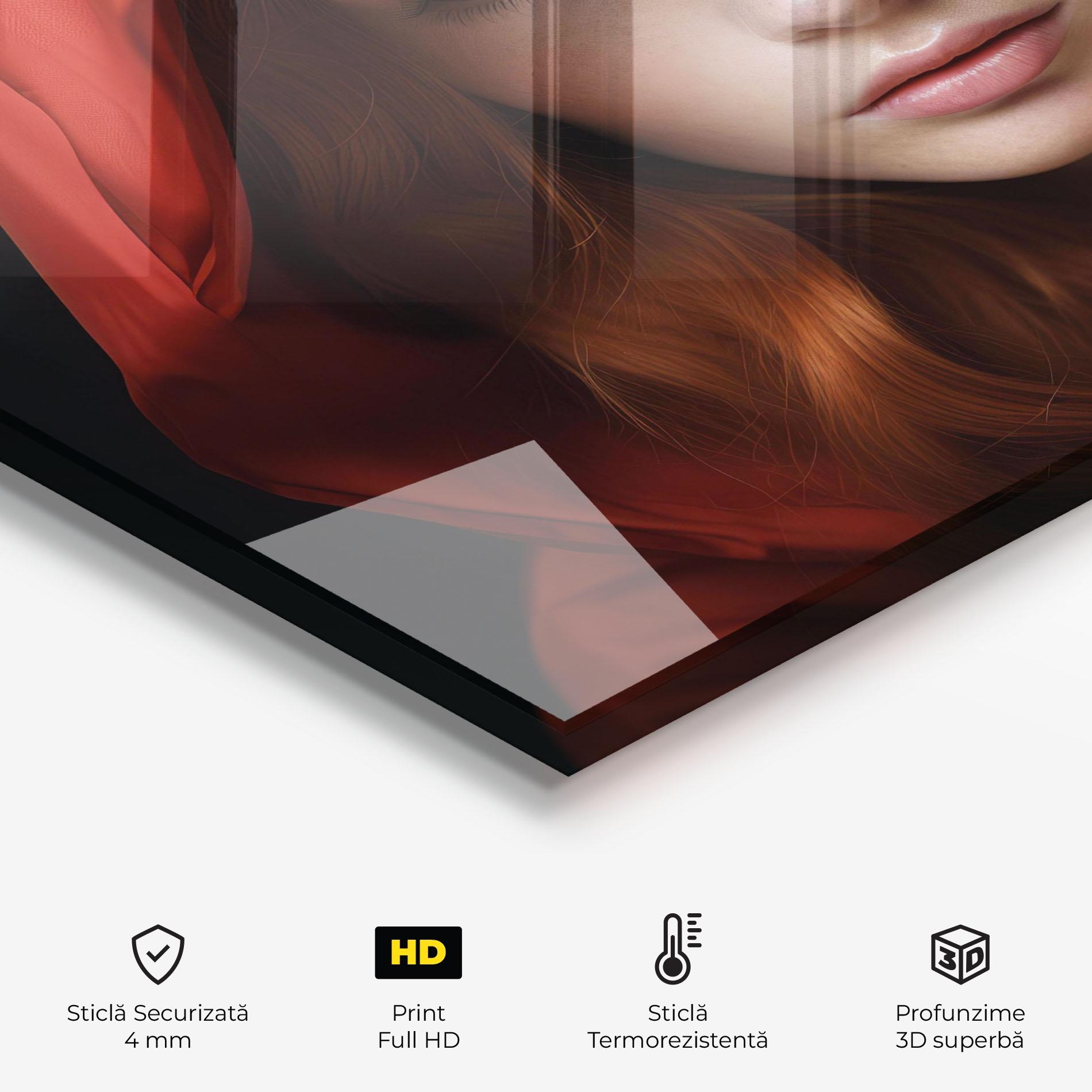 Panou Sticla Bucatarie Red Hood Portrait mockup 2