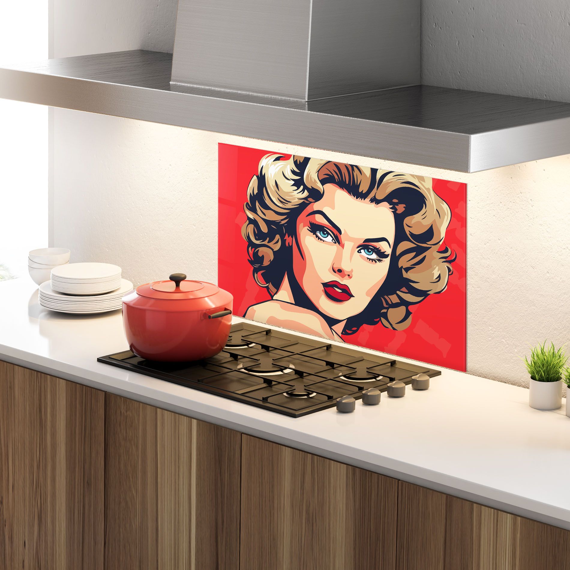 Blue Eyes Portrait mockup 4