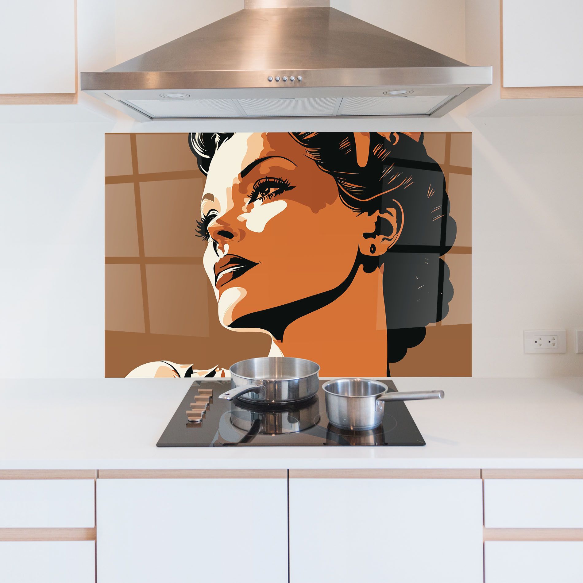 Brown Portrait Lady mockup 5