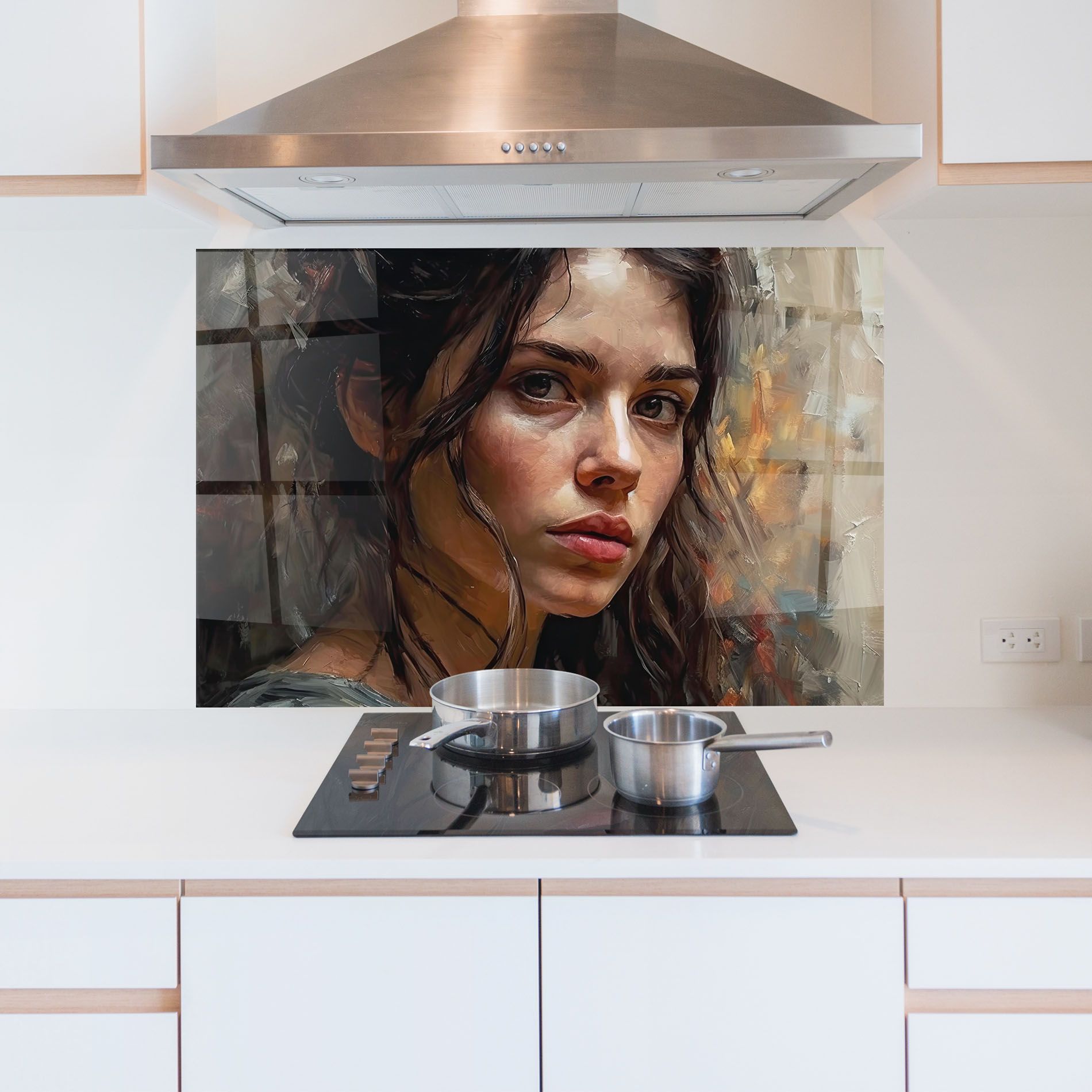 Closeup Impasto Portrait mockup 5