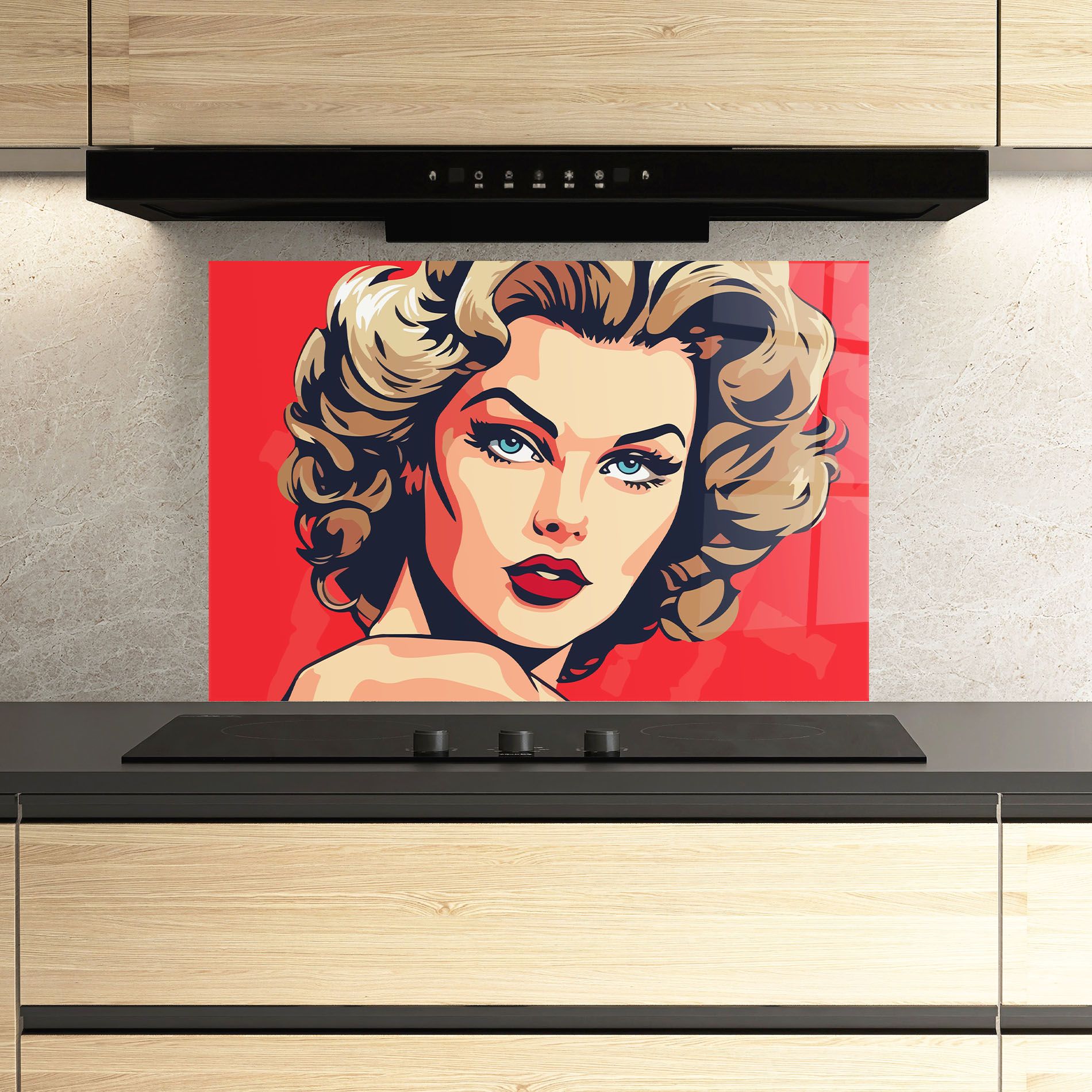 Blue Eyes Portrait mockup 3