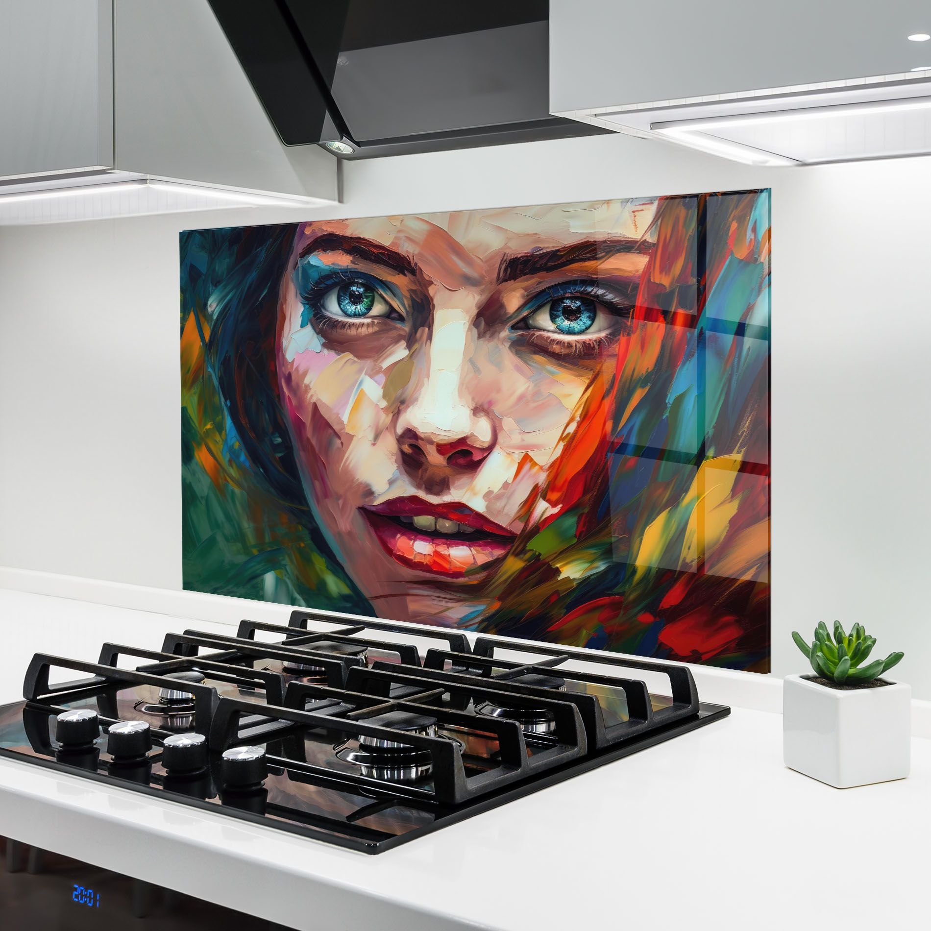 Intense Blue Eyes Woman mockup 6