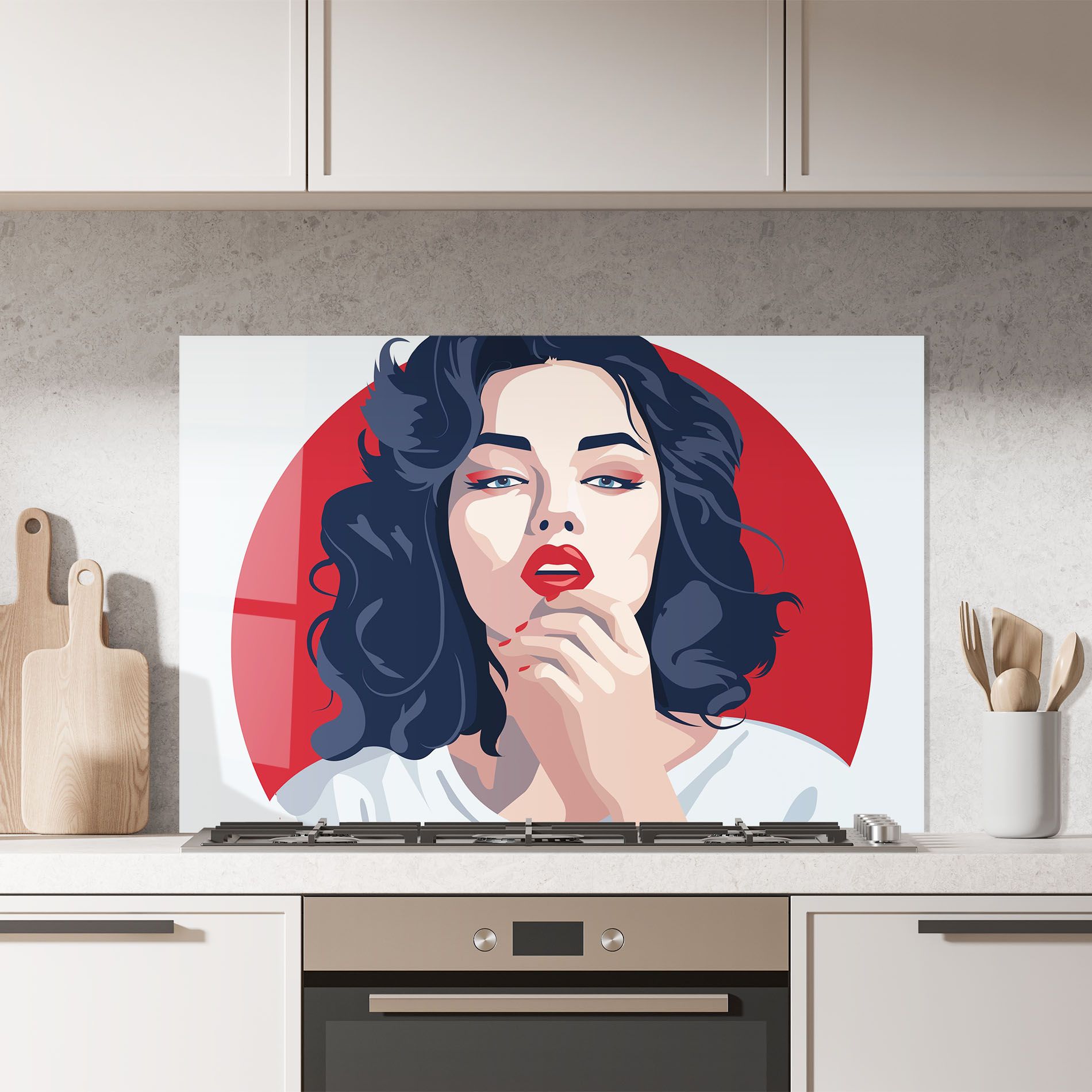 Red Lips Portrait mockup 7