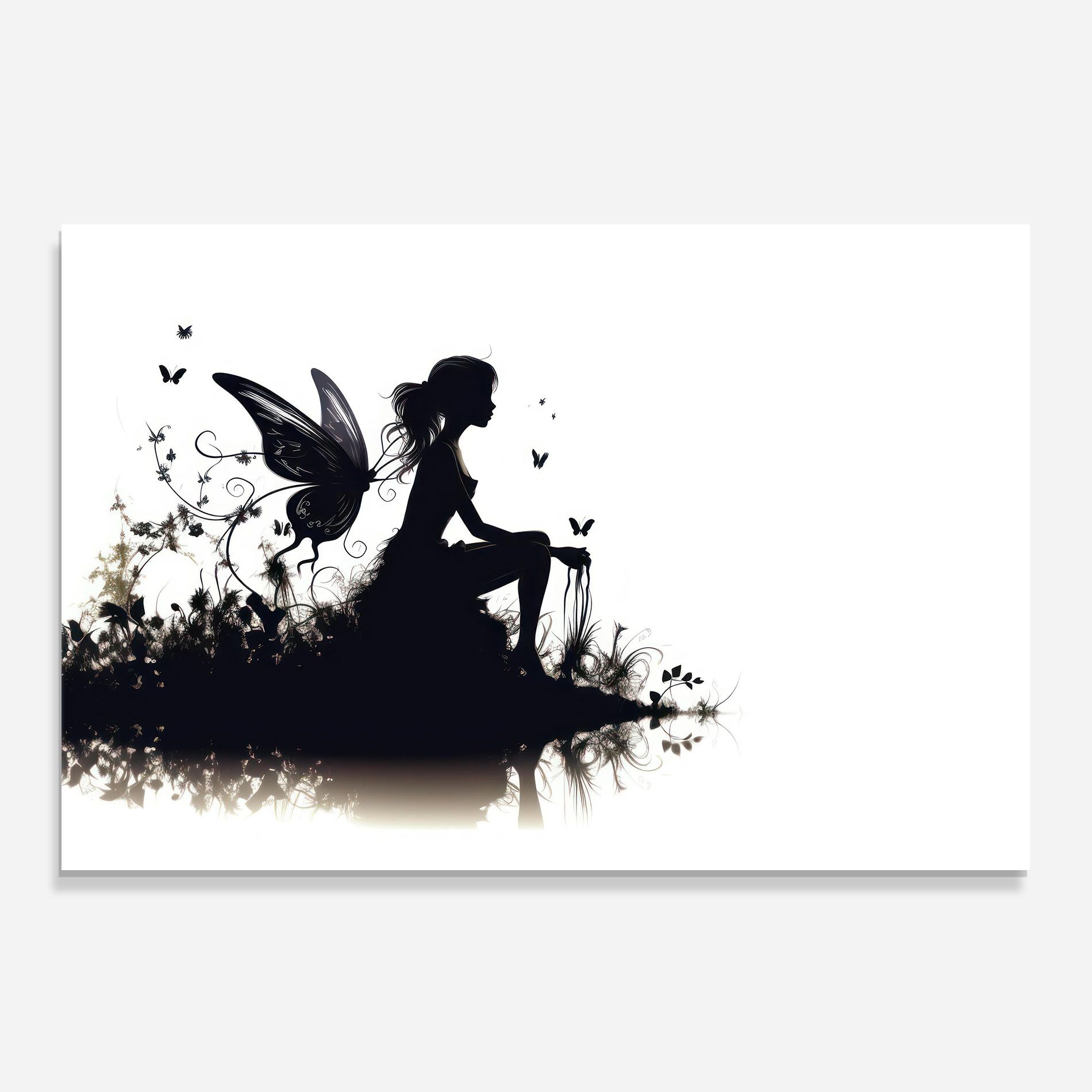 Butterfly Woman Shilouette mockup 0