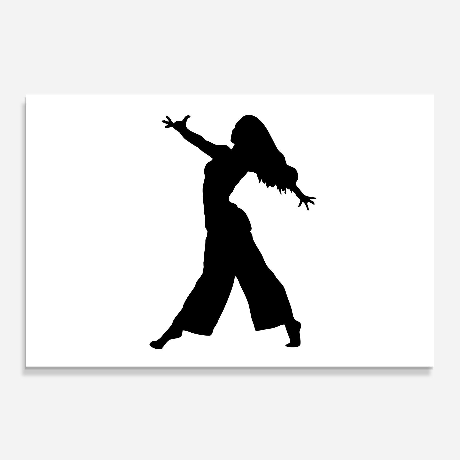 Panou Sticla Bucatarie Dance Silhouette mockup 0