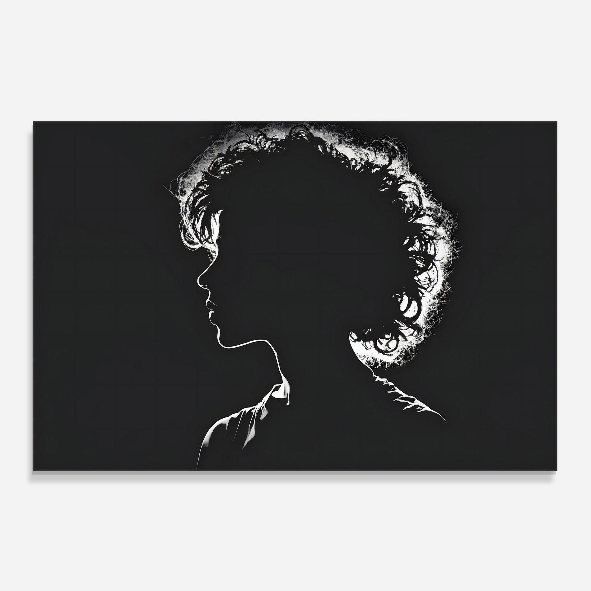 Panou Sticla Bucatarie Digital Silhouette mockup 0