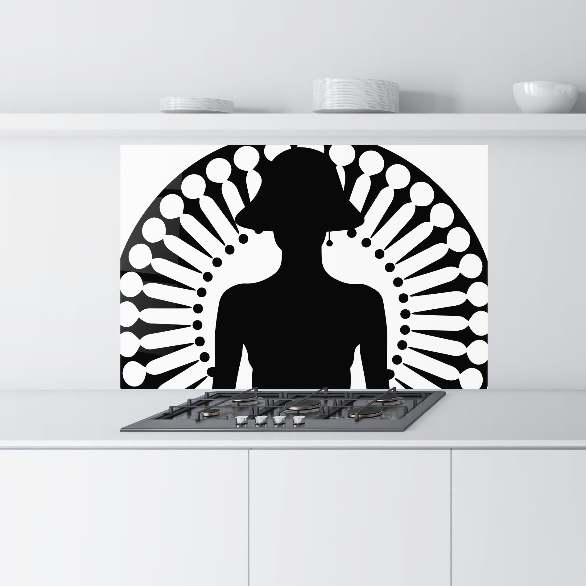 Black Shilouette Lady mockup 9