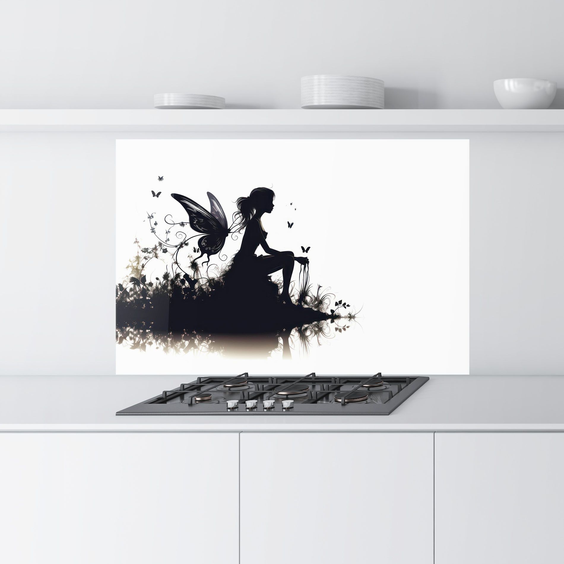 Butterfly Woman Shilouette mockup 9