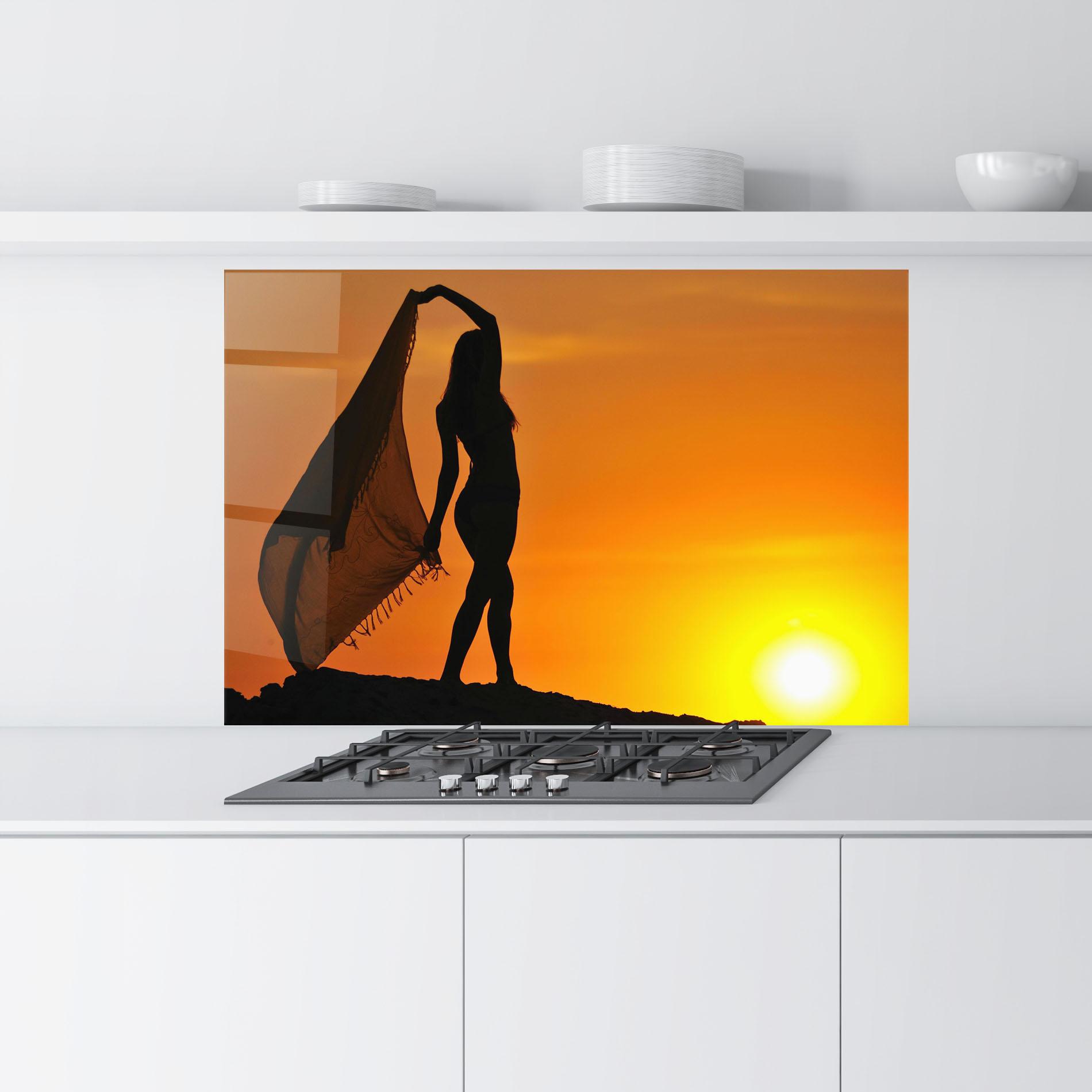 Panou Sticla Bucatarie Pareo Raised Sunset mockup 9