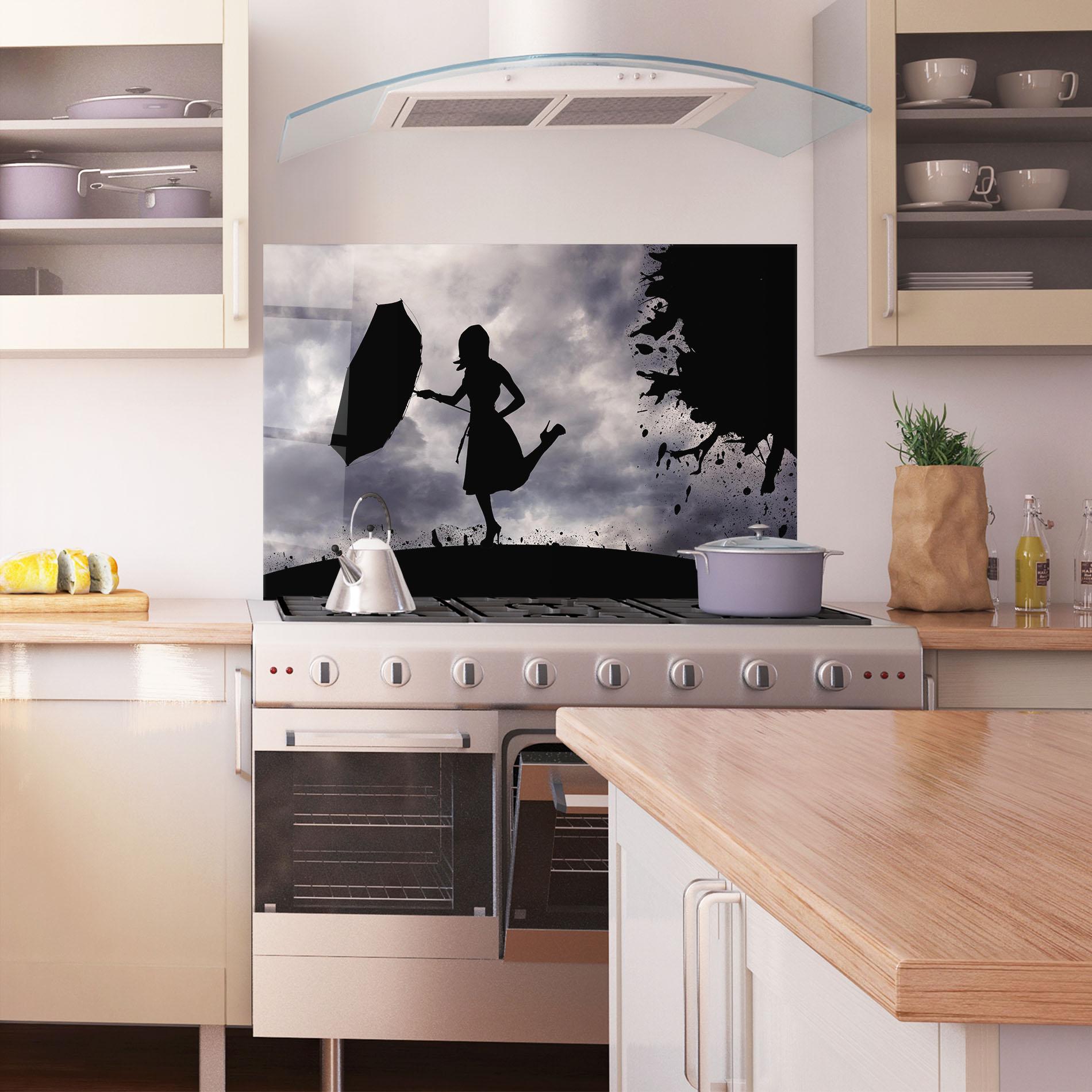 Panou Sticla Bucatarie Stormy Day mockup 1