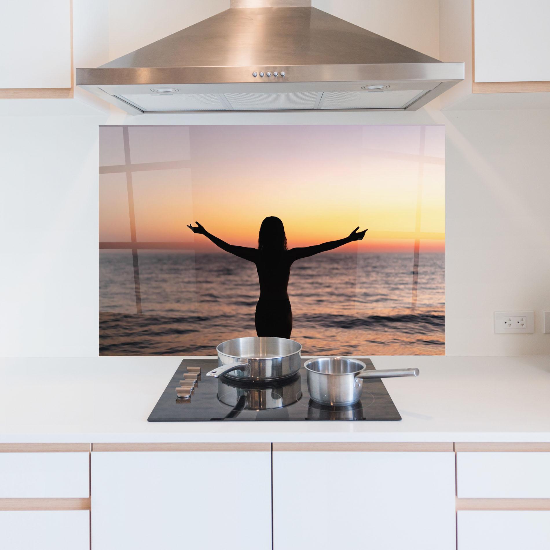 Panou Sticla Bucatarie Feeling Freedom mockup 5