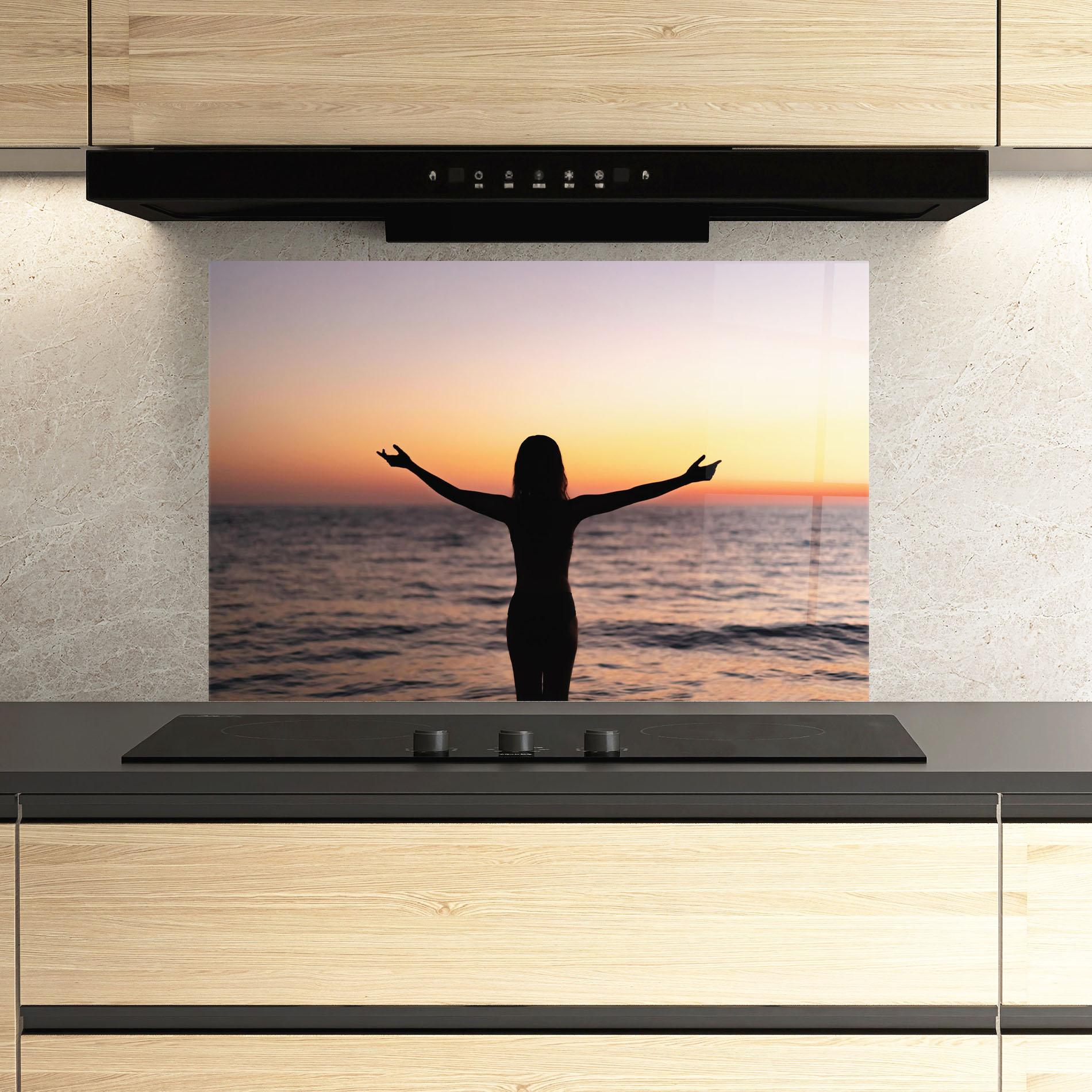 Panou Sticla Bucatarie Feeling Freedom mockup 3