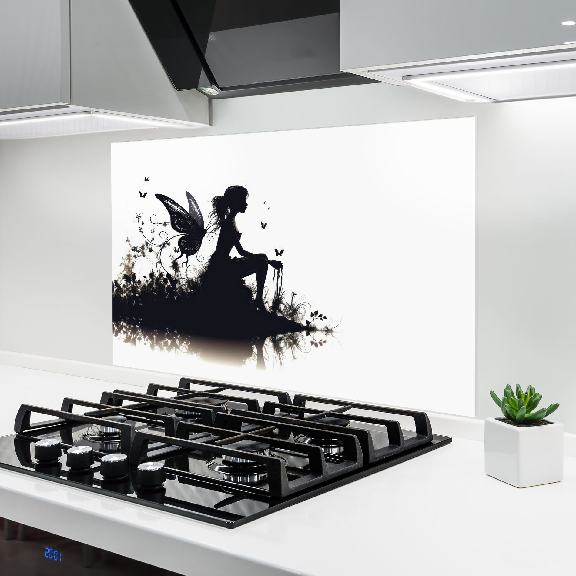 Butterfly Woman Shilouette mockup 6